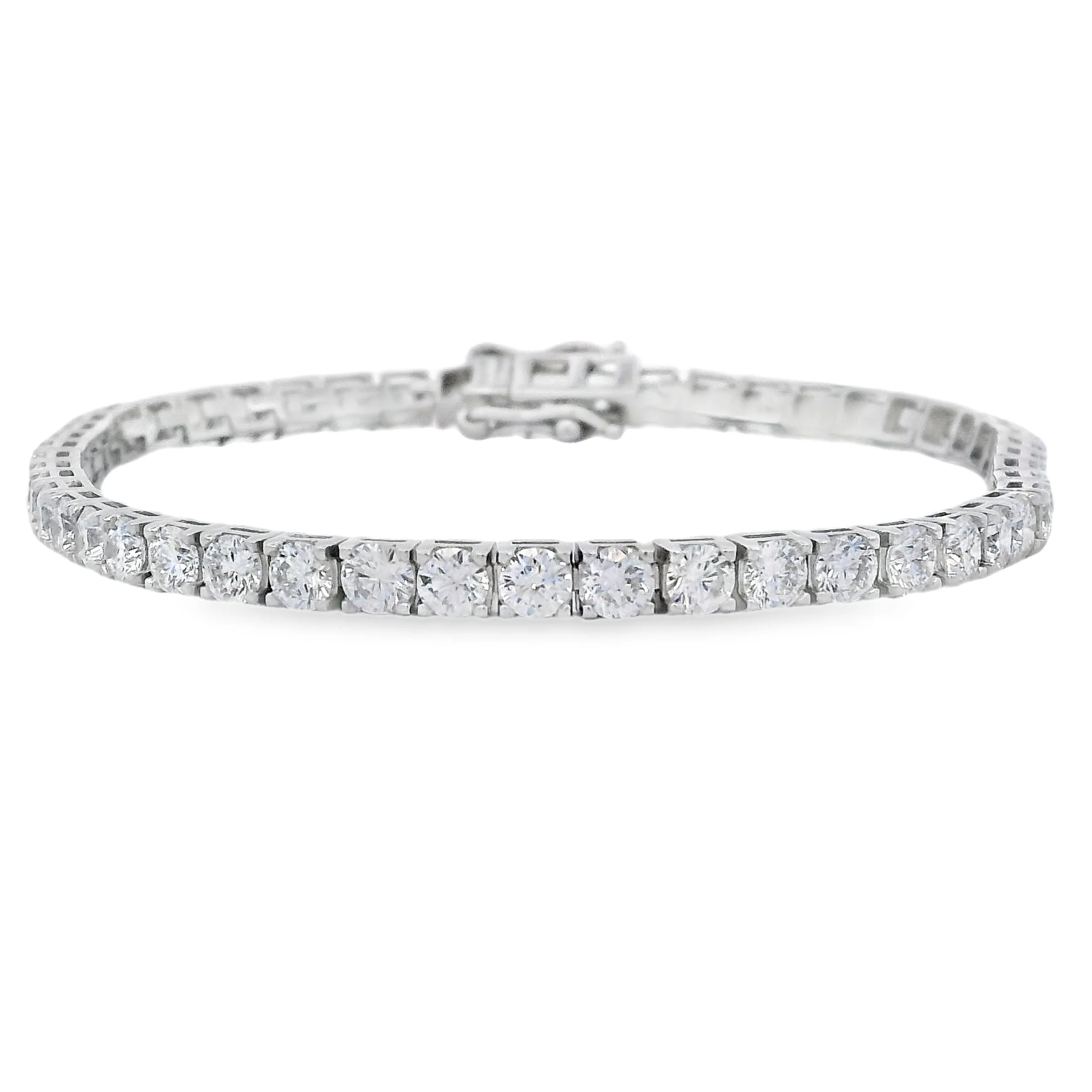 Lab Grown Diamond Tennis Bracelet Sterling Silver
