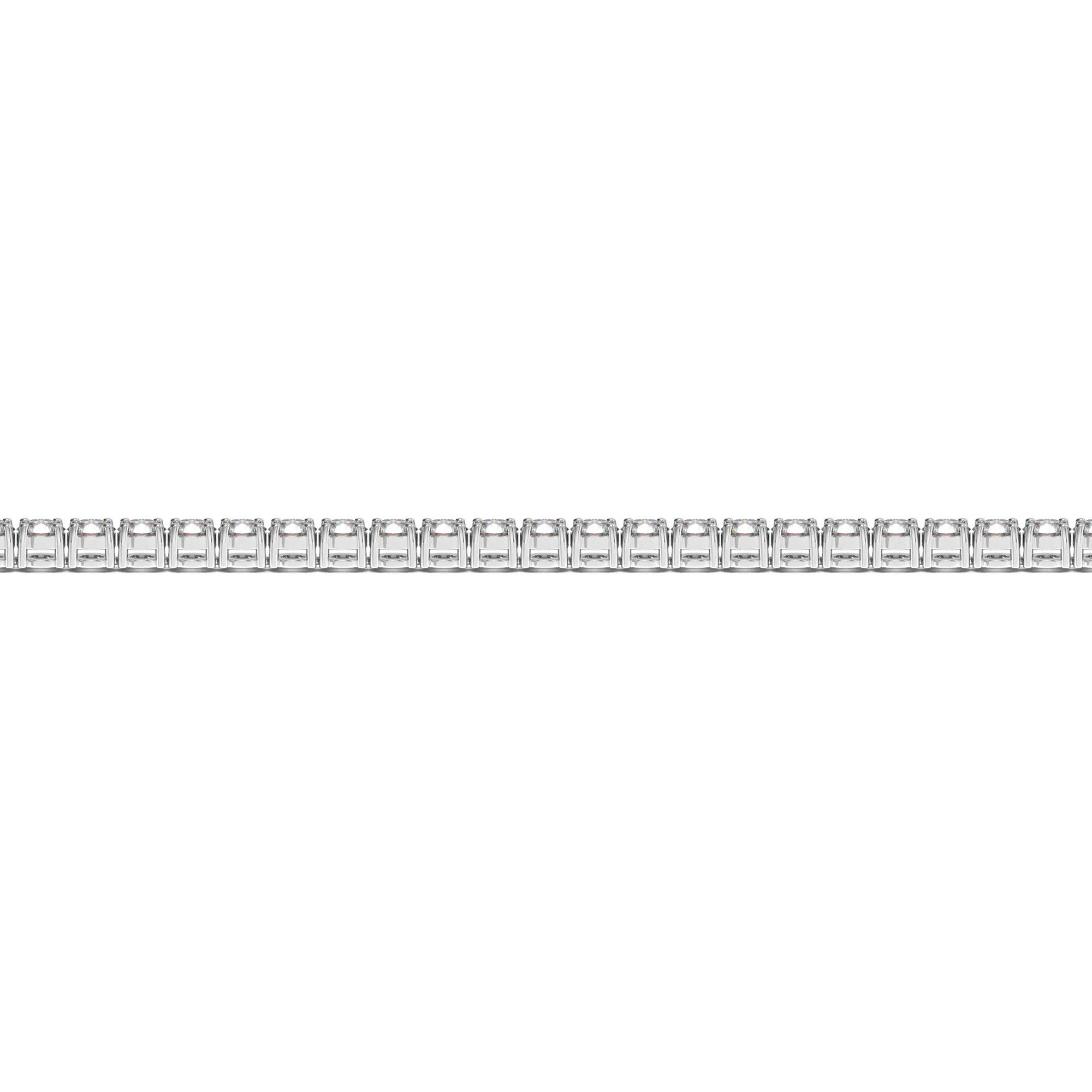 Lab Grown Round Diamond Tennis Bracelet in 14k White Gold (3 cctw F/G  VS2/SI1) - Image 3