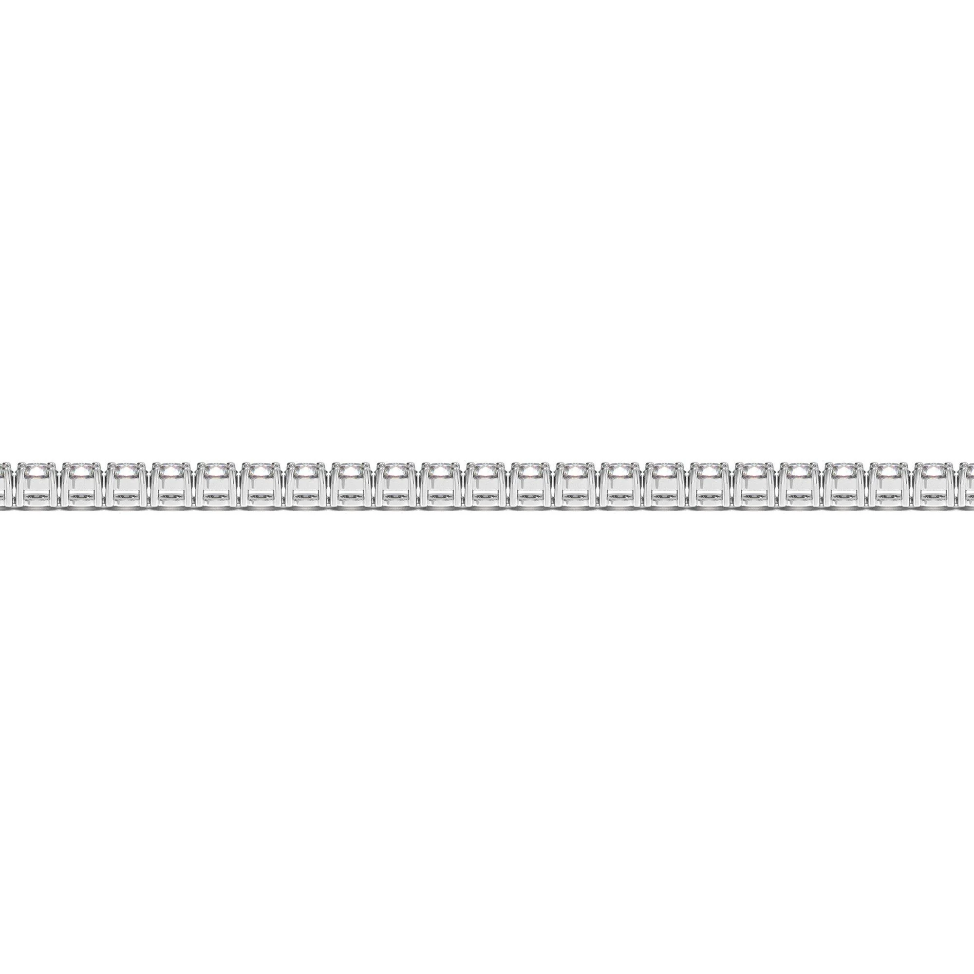 Lab Grown Round Diamond Tennis Bracelet in 14k White Gold (3 cctw F/G  VS2/SI1) - Image 6