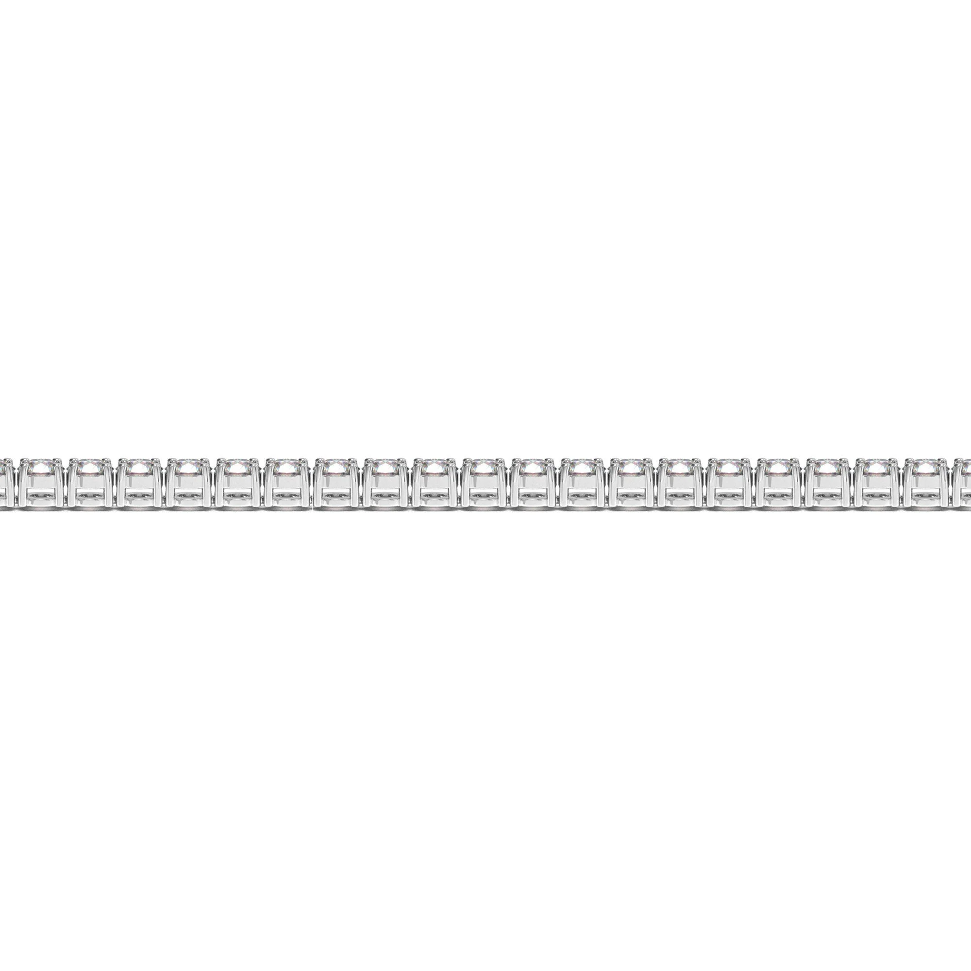 Lab Grown Round Diamond Tennis Bracelet in 14k White Gold (4 cctw F/G VS2/SI1) - Image 3