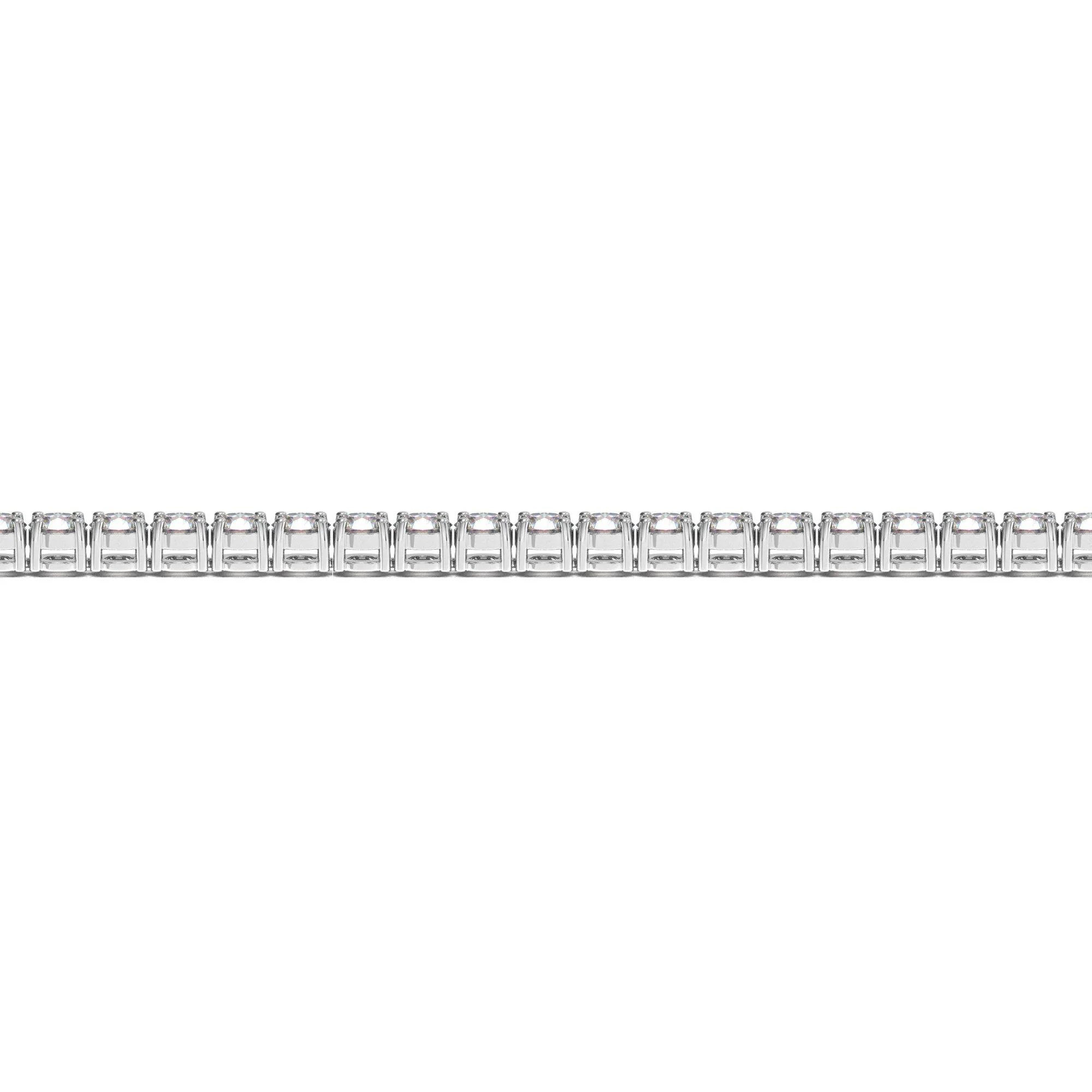 Lab Grown Round Diamond Tennis Bracelet in 14k White Gold (5 cctw  F/G  VS2/SI1) - Image 3