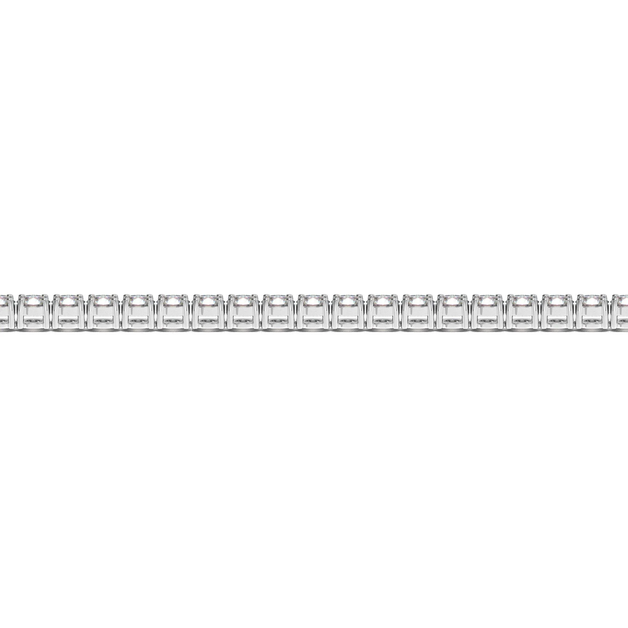 Lab Grown Round Diamond Tennis Bracelet in 14k White Gold (5 cctw  F/G  VS2/SI1) - Image 6