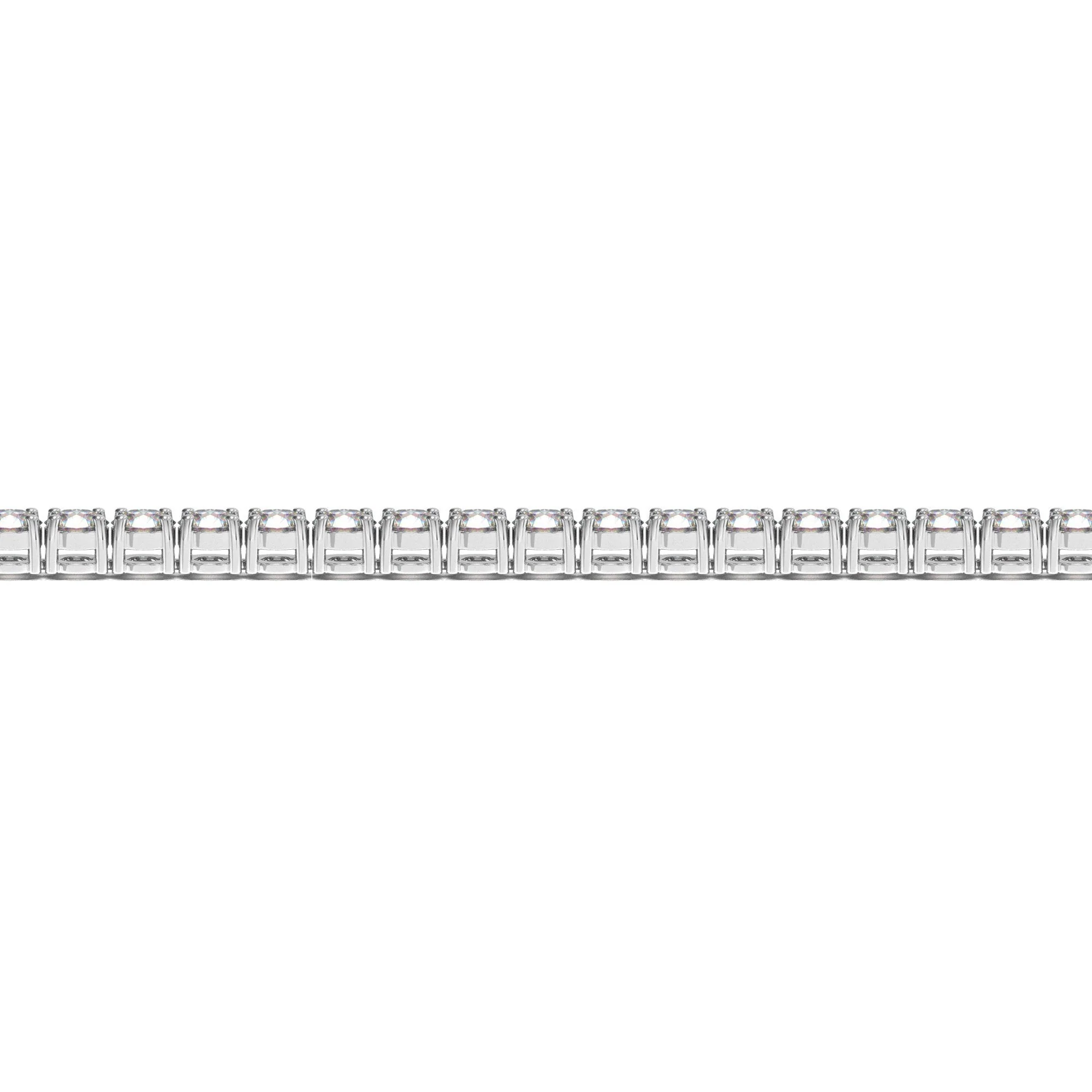 Lab Grown Round Diamond Tennis Bracelet in 14k White Gold (6 cctw F/G  VS2/SI1) - Image 3