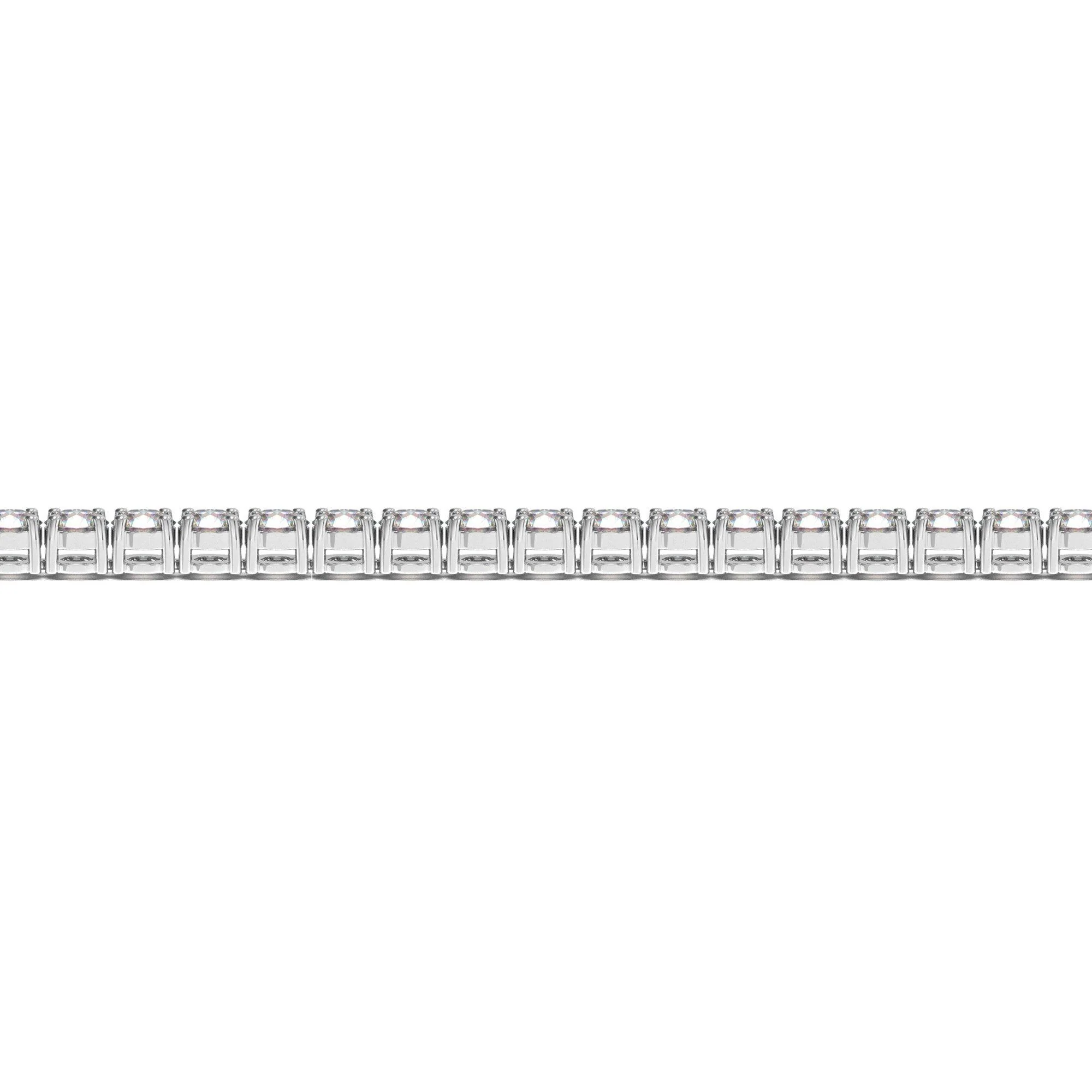Lab Grown Round Diamond Tennis Bracelet in 14k White Gold (6 cctw F/G  VS2/SI1) - Image 6