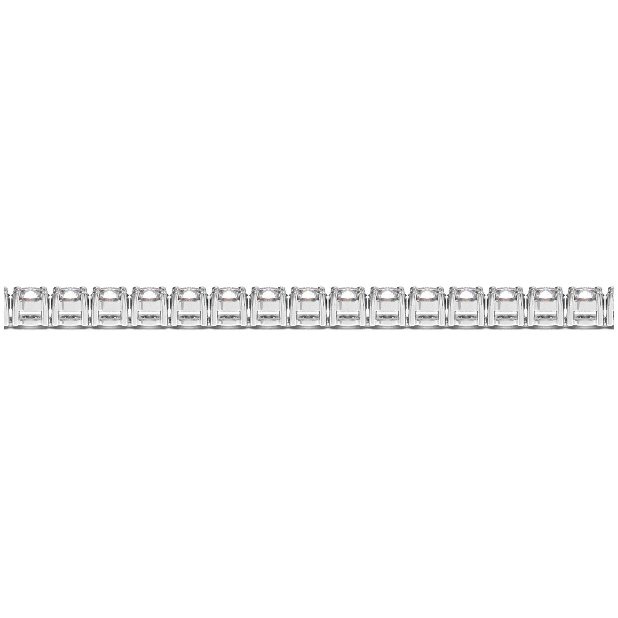 Lab Grown Round Diamond Tennis Bracelet in 14k White Gold (8 cctw F/G  VS2/SI1) - Image 6