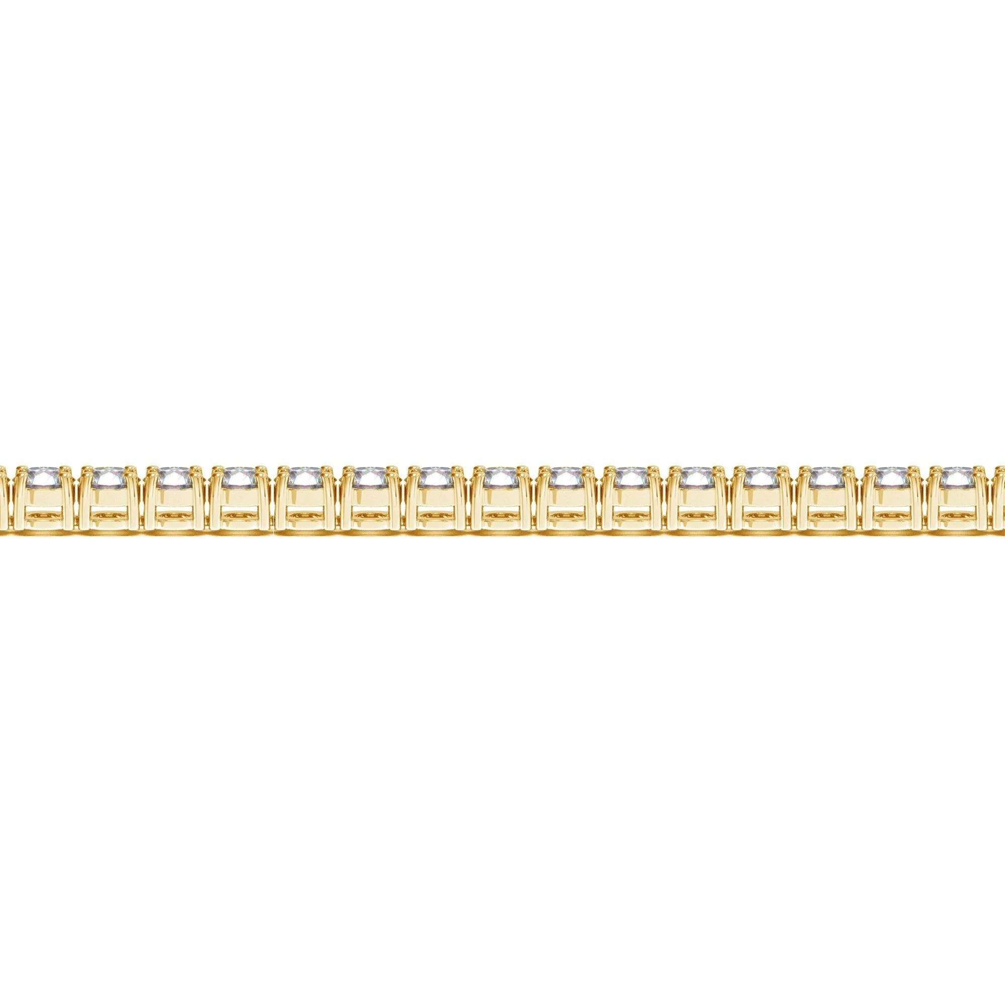 Lab Grown Round Diamond Tennis Bracelet in 14k Yellow Gold (10 cctw F/G VS2/SI1) - Image 6