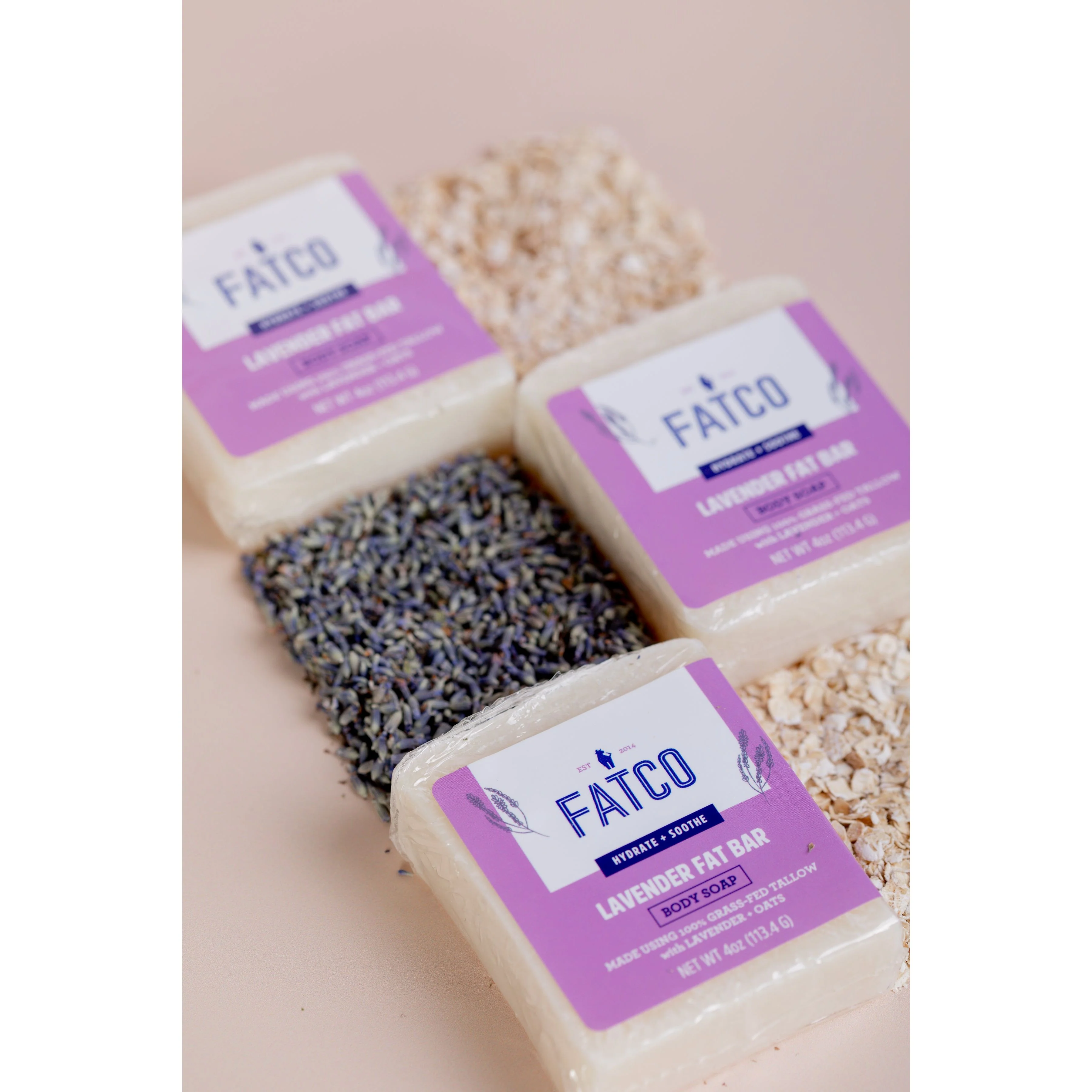Lavender Fat Bar, 4 Oz - Image 2