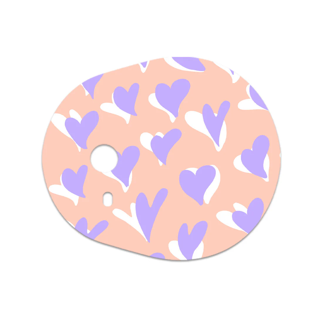 Lavender Love Sticker Designed for the DEXCOM G7 and Stelo Transmitter - Image 2