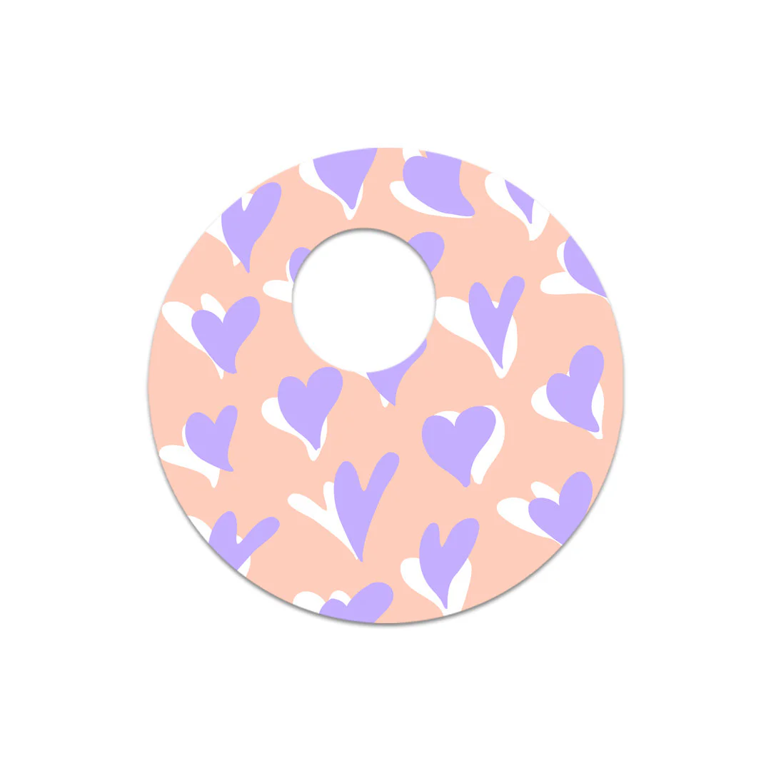 Lavender Love Sticker Designed for the FreeStyle Libre 3 Plus & Lingo  Sensor - Image 2