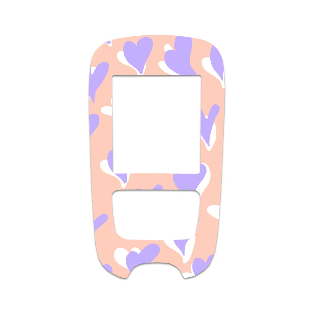 Lavender Love Sticker for the Accu-Chek Guide Glucometer - Image 2