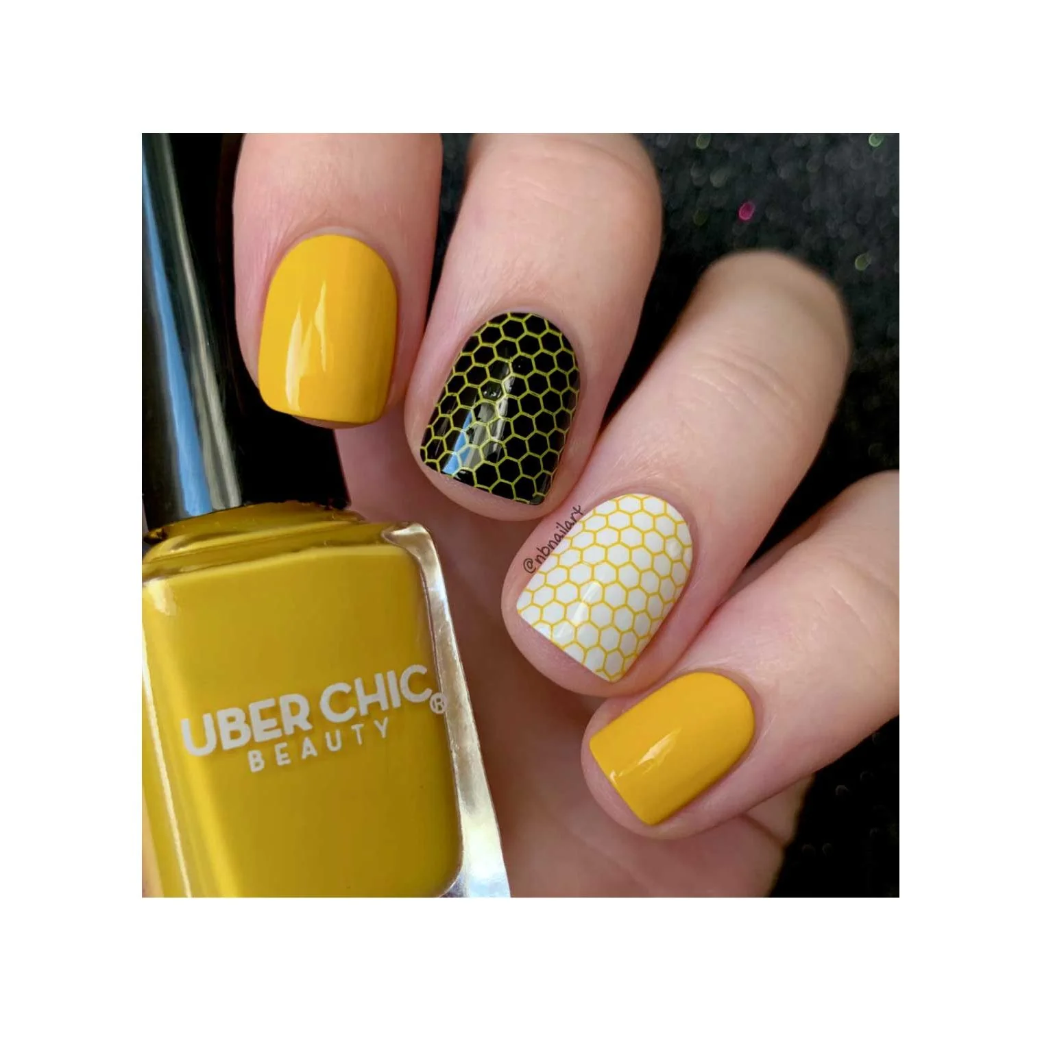 Lazy Little Bumblebee - Stamping Polish - Image 2