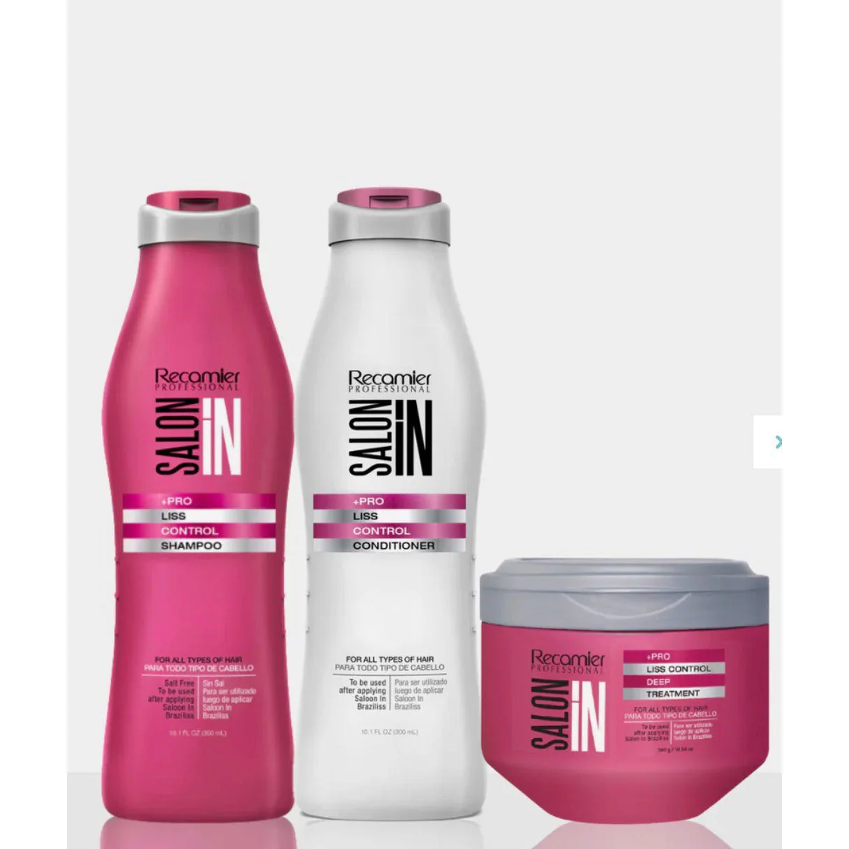 Liss Control Shampoo + Conditioner + Deep Mask SET