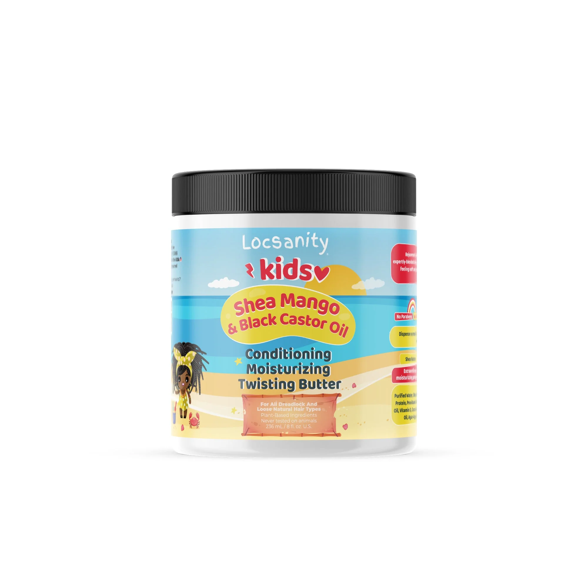 Locsanity Kids Shea Mango & Black Castor Oil Loccare/Haircare Bundle - Image 4