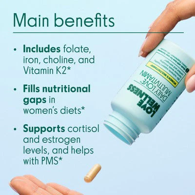 Love Wellness Daily Love Women's Multivitamin 60ct - New - Image 3