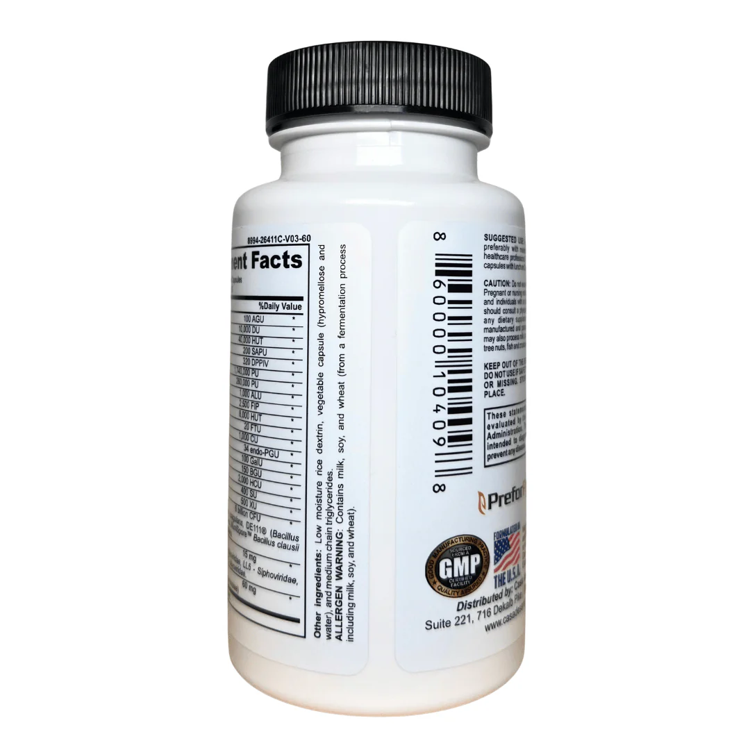 FODMAP Digestive Enzymes + Prebiotics + Probiotics + Postbiotics Gut Friendly Low FODMAP MD PhD Formulated - Image 5