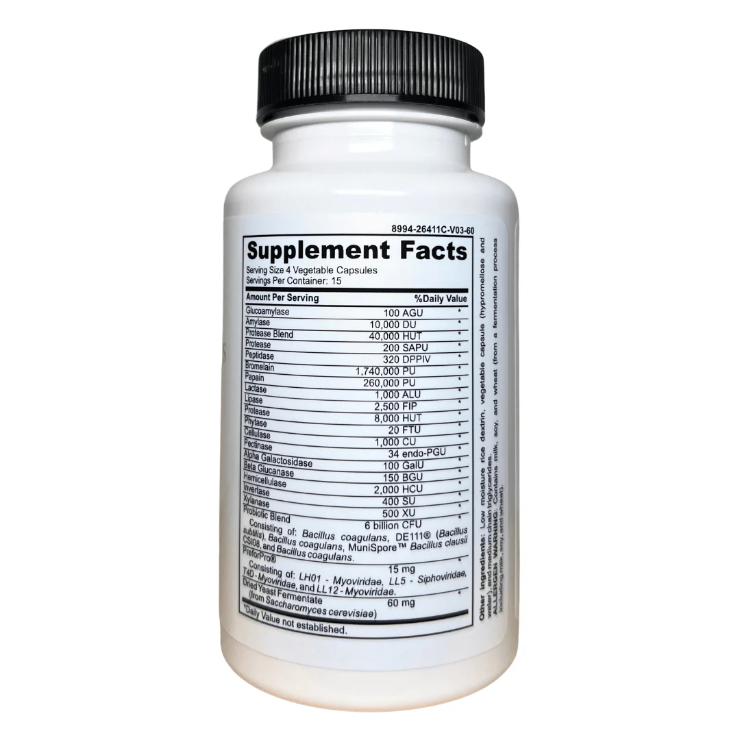 FODMAP Digestive Enzymes + Prebiotics + Probiotics + Postbiotics Gut Friendly Low FODMAP MD PhD Formulated - Image 6