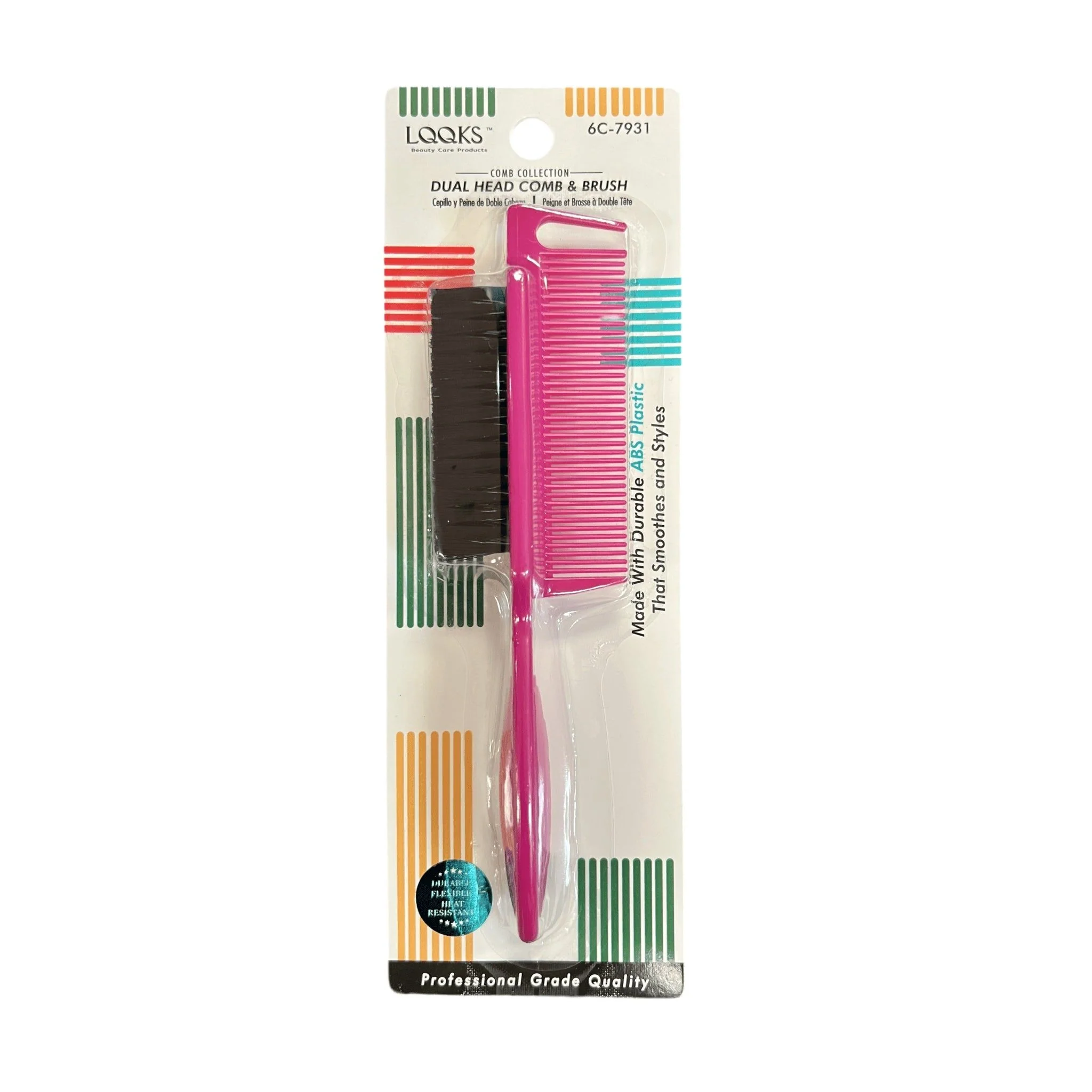 LQQKS DUAL HEAD COMB & BRUSH ABS 1PC - Image 4