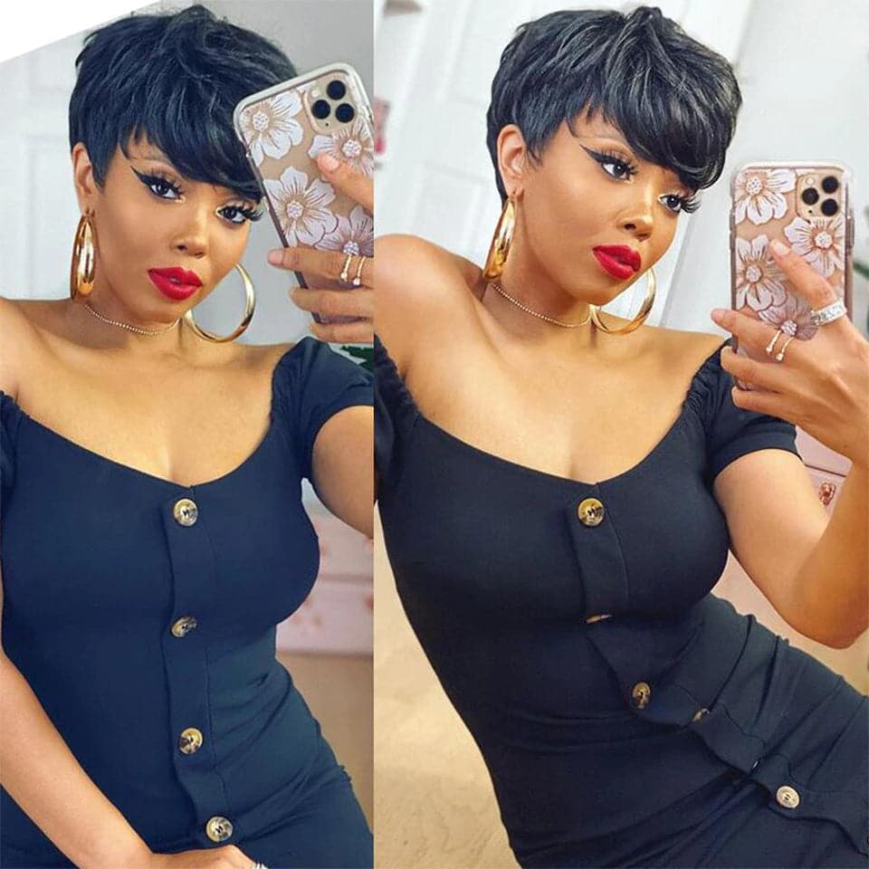 Lumiere Hair Pixie Cut Short Straight Human Hair - Image 9