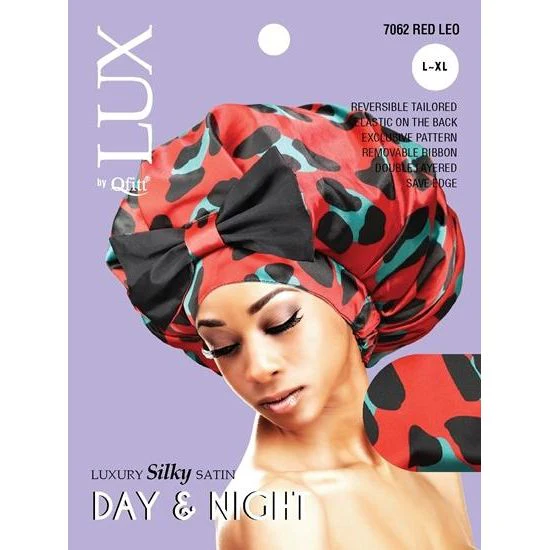 LUX by QFitt Luxury Silky Satin Day & Night Bonnet, 1 pc