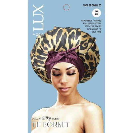 LUX by QFitt Luxury Silky Satin Tie Bonnet - Image 2