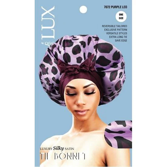 LUX by QFitt Luxury Silky Satin Tie Bonnet - Image 3