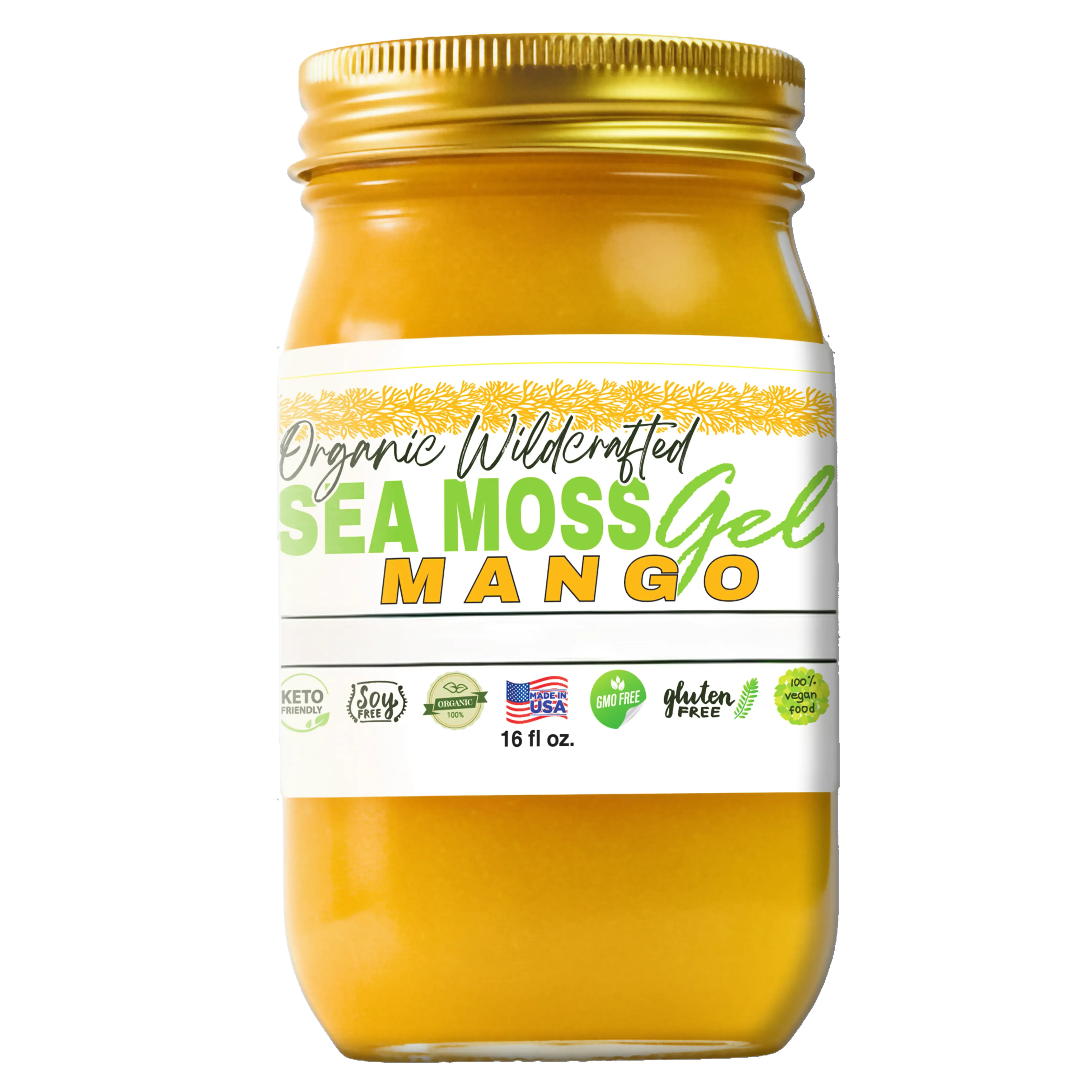 Sea Moss Gel - Mango Flavor 16oz - Image 4