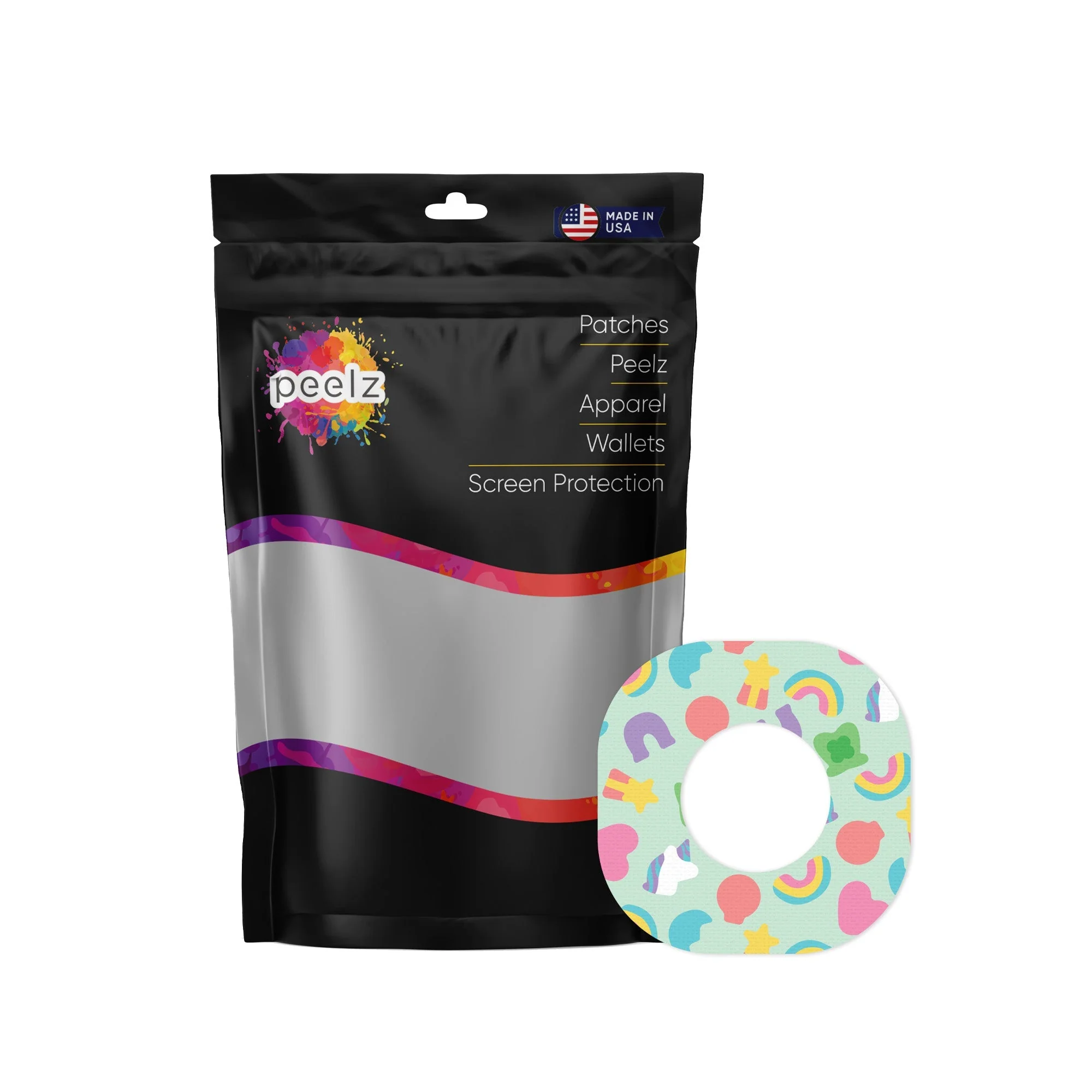 Marshmallow Charms Dexcom G7 and Stelo Patch Tape - Pump Peelz