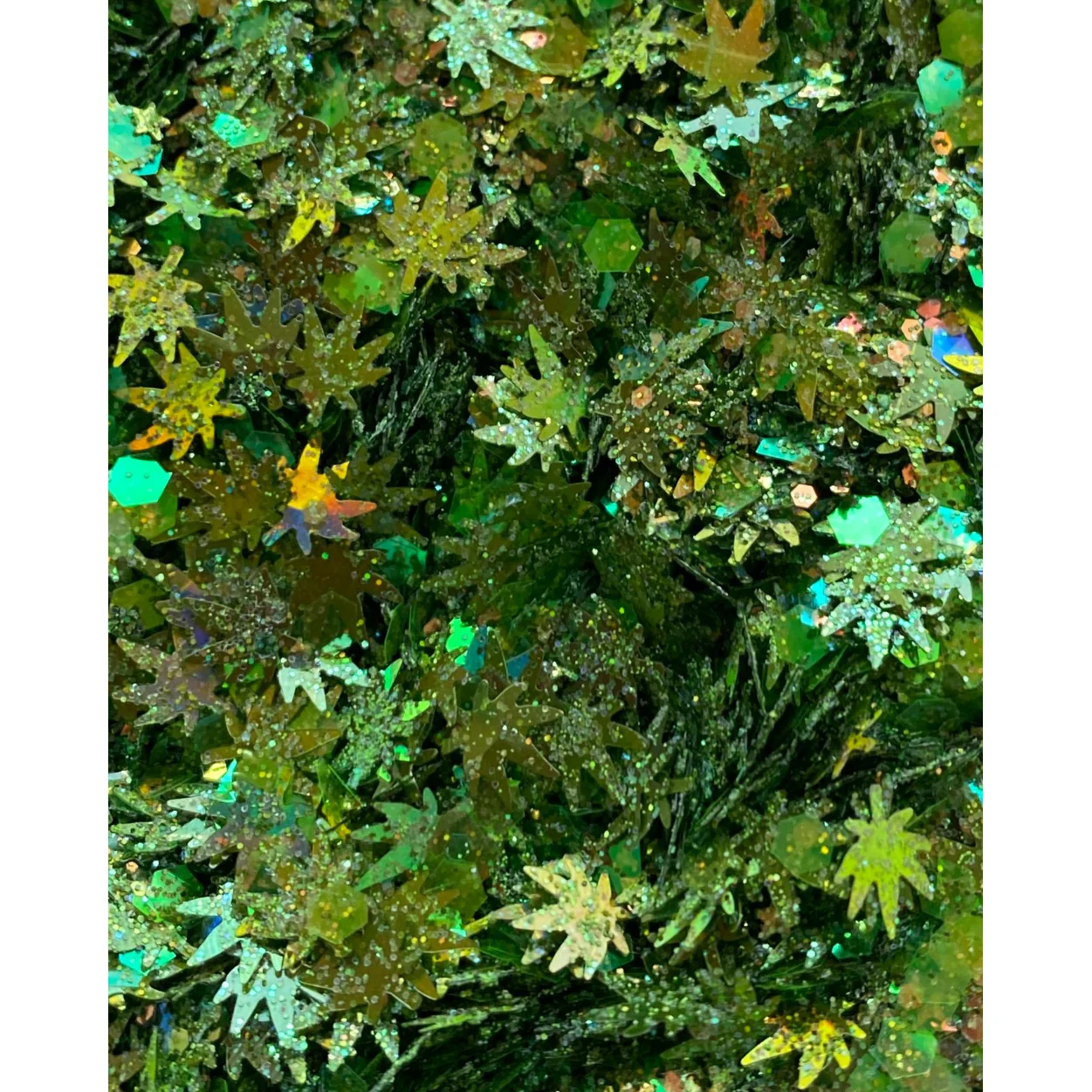 Mary Jane - Chunky Green Leaf Glitter - Image 2