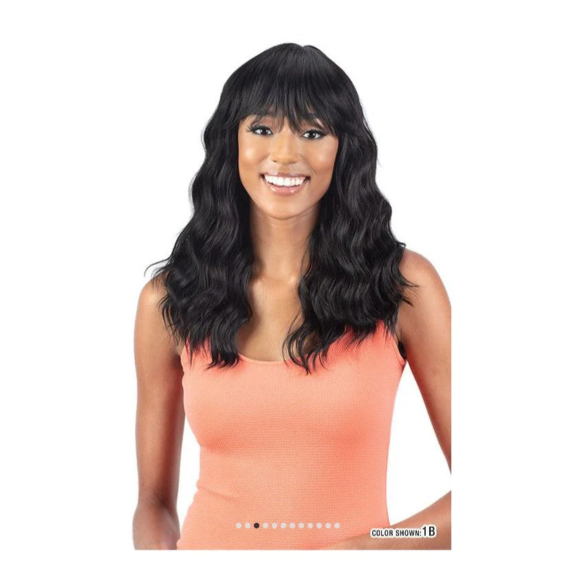 Mayde Beauty Mocha Human Hair Blend Wig -HONEY - Image 3