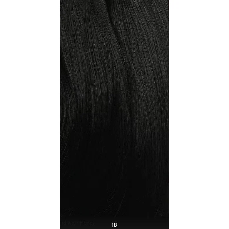 Mayde Beauty Mocha Human Hair Blend Wig -HONEY - Image 5