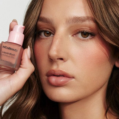 MCoBeauty Liquid Blush Luminous Glow Bella Vita/Dusty Rose 0.5 fl oz - New - Image 5