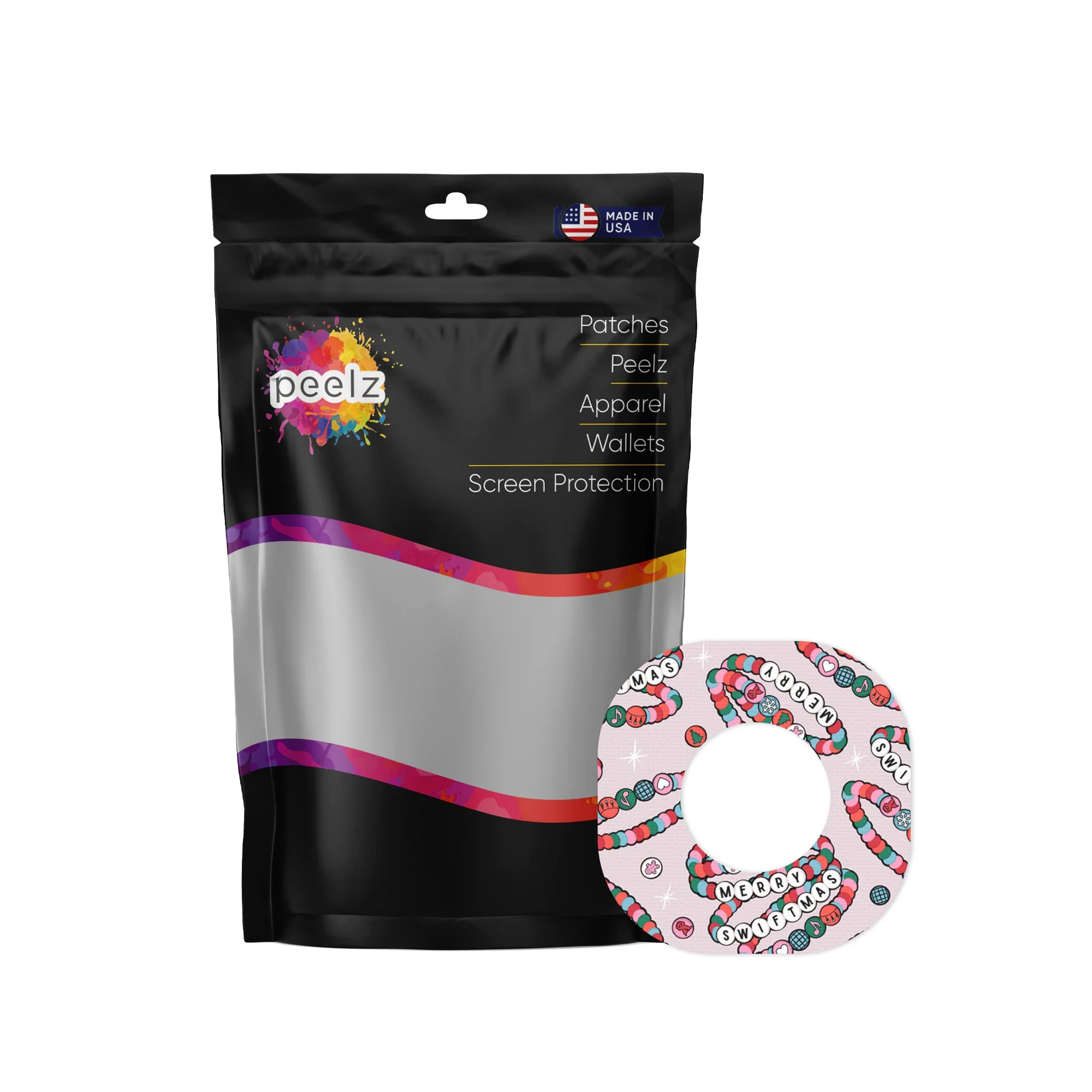 Merry Swiftmas Dexcom G7 and Stelo Patch Tape - Pump Peelz - Image 3