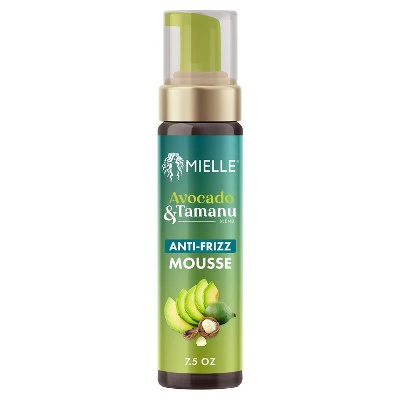 Mielle Organics Avocado & Tamanu Anti-Frizz Mousse 7.5 fl oz - New