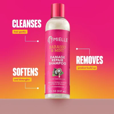 Mielle Organics Babassu & Mint Damage Repair Shampoo 8 fl oz - New - Image 3