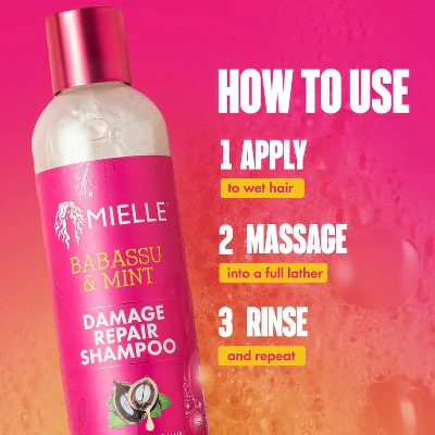 Mielle Organics Babassu & Mint Damage Repair Shampoo 8 fl oz - New - Image 5