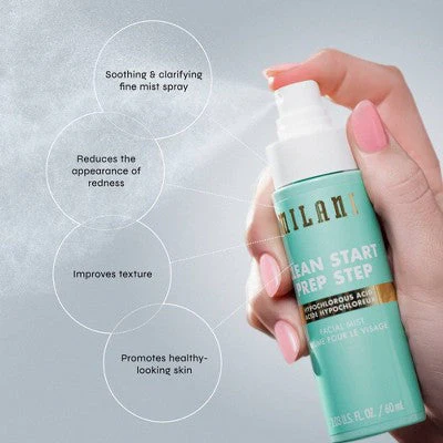 Milani Clean Start Prep Step Hypochlorous Acid Facial Mist 2.03 fl oz - New - Image 5