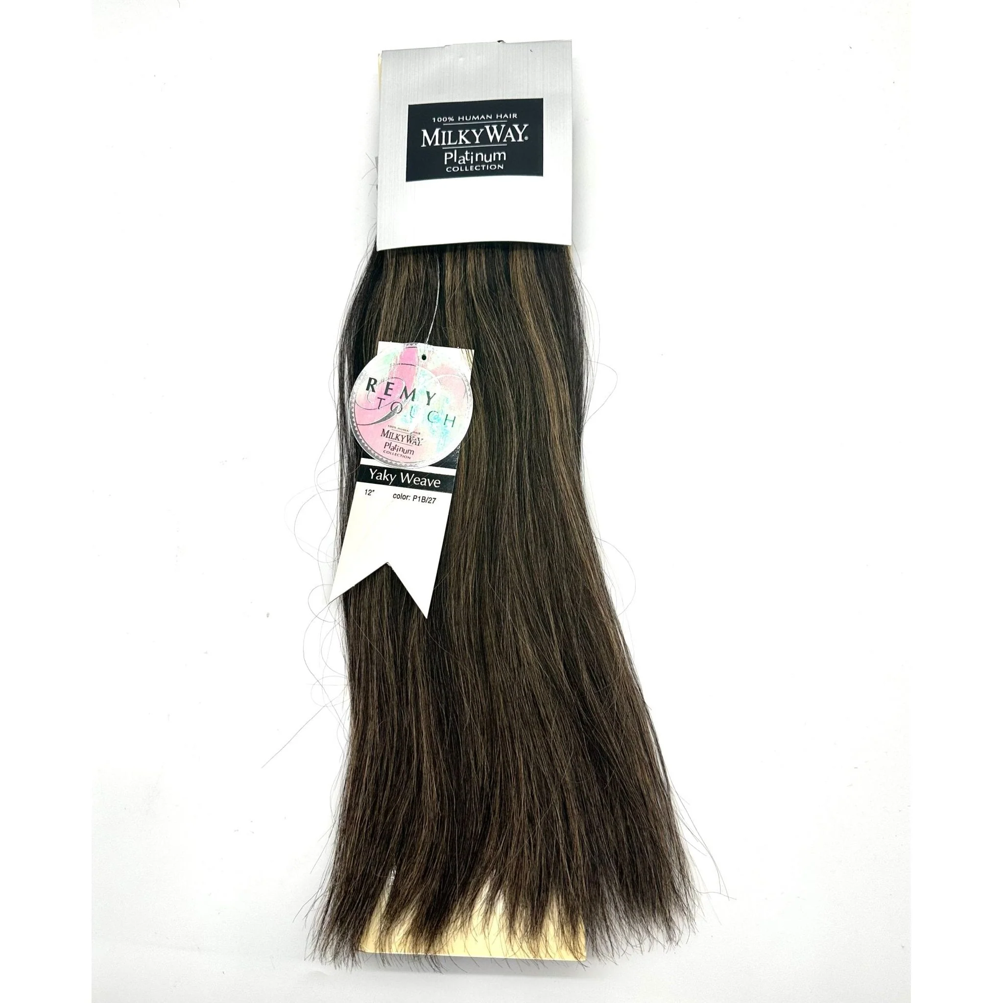 Milky Way 100% Human Hair For Weaving - Milky Way Platinum Yaky 12''