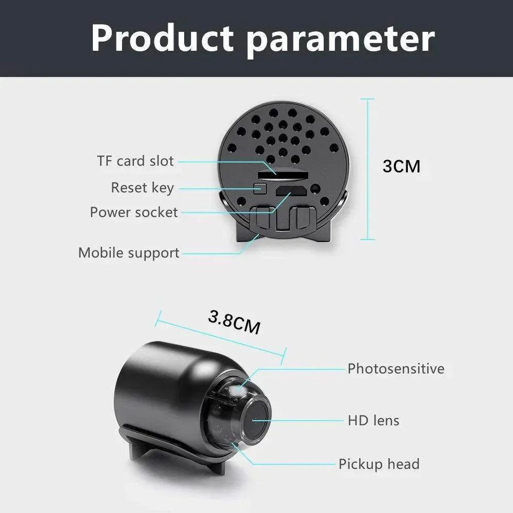 Mini Camera WiFi Night Vision Audio Video Recorder Spy Cam - Image 4