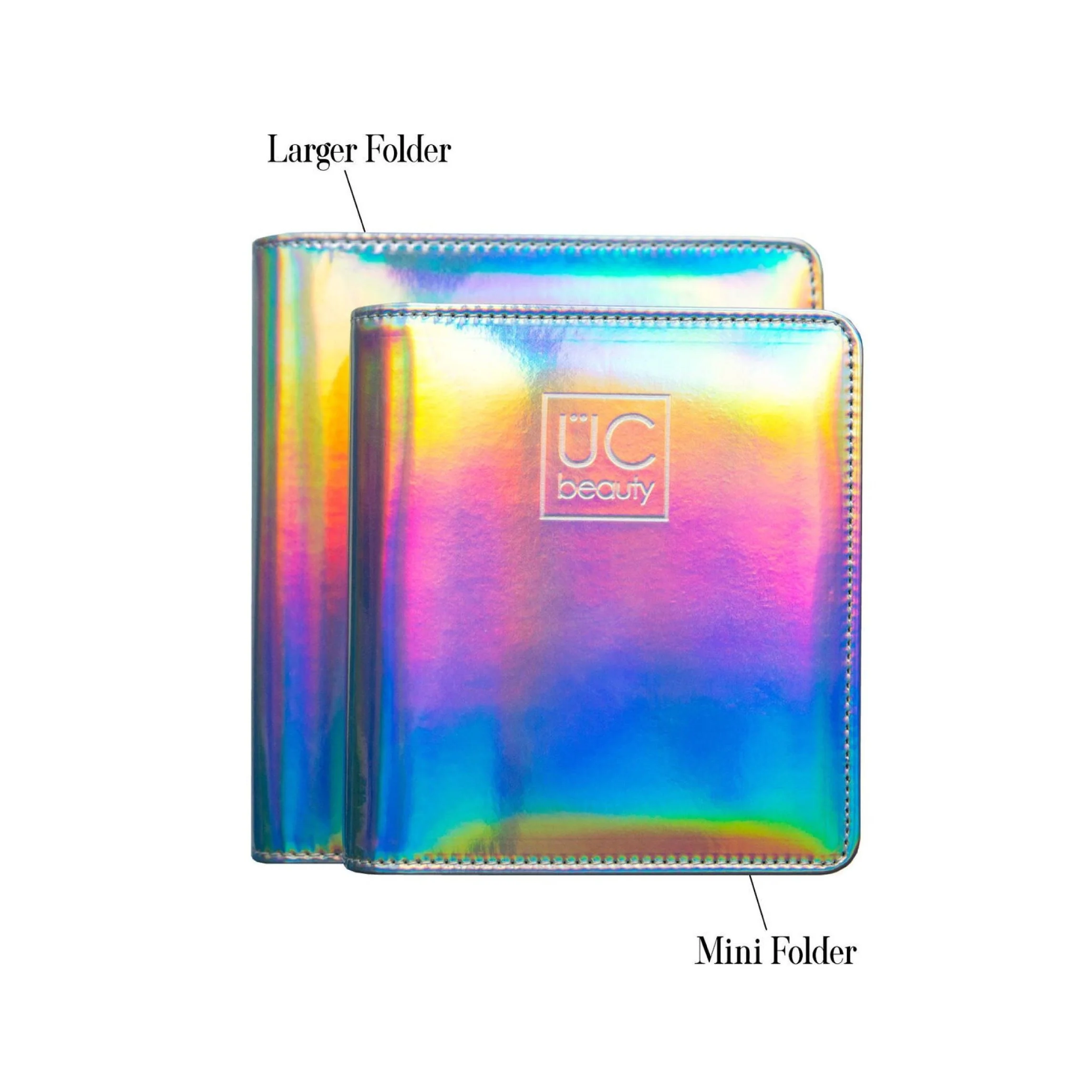 Mini Hot Pink Holographic Nail Stamp Storage Binder - Image 8