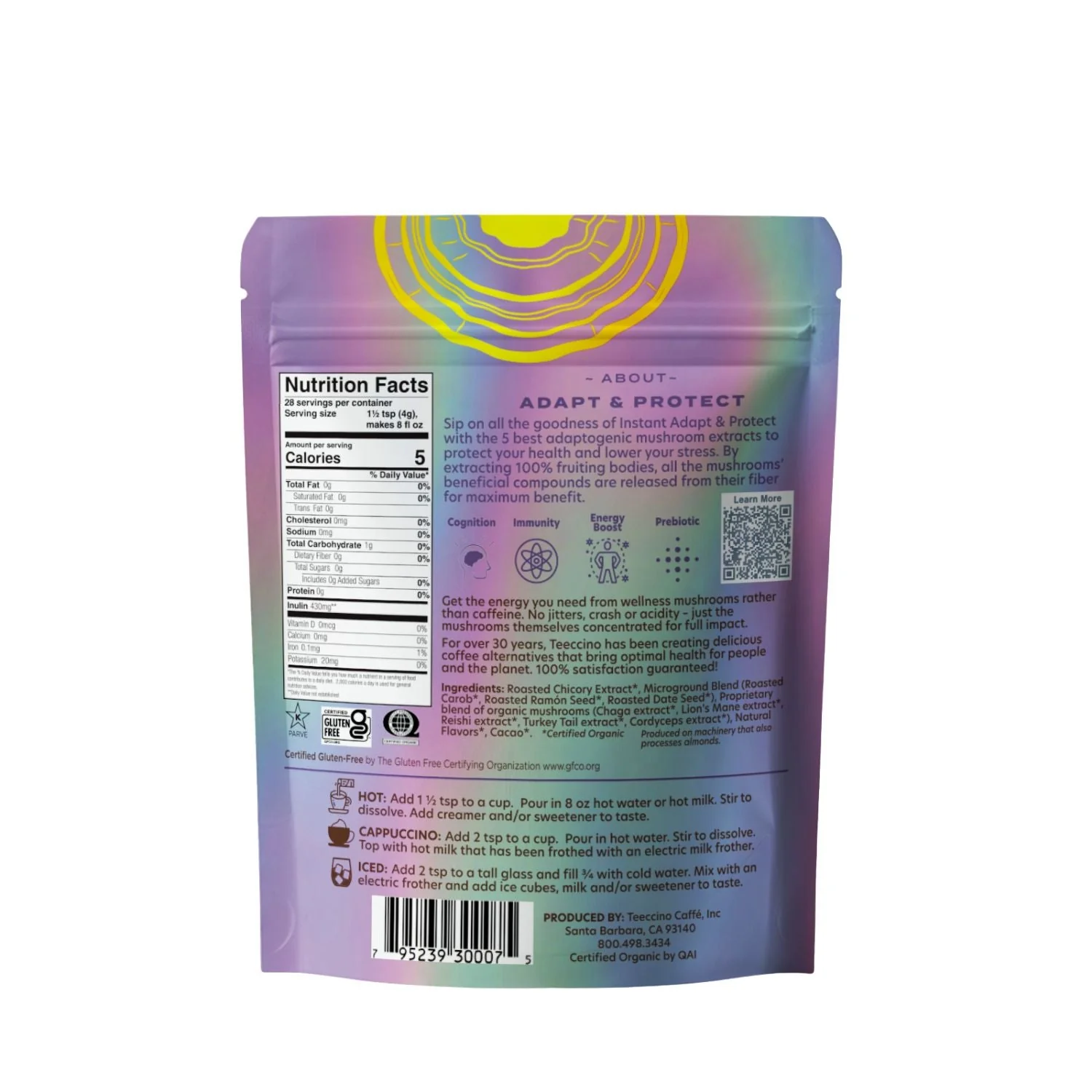 Miraculous Mushrooms® Adapt & Protect Instant Herbal Coffee - Image 8