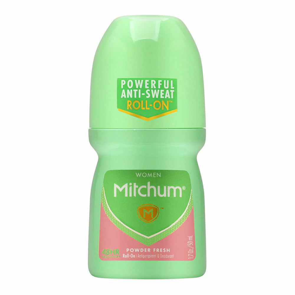 Mitchum Women Advanced Control Invisible Roll-On Anti-Perspirant & Deodorant 1.7 Fl Oz, Powder Fresh