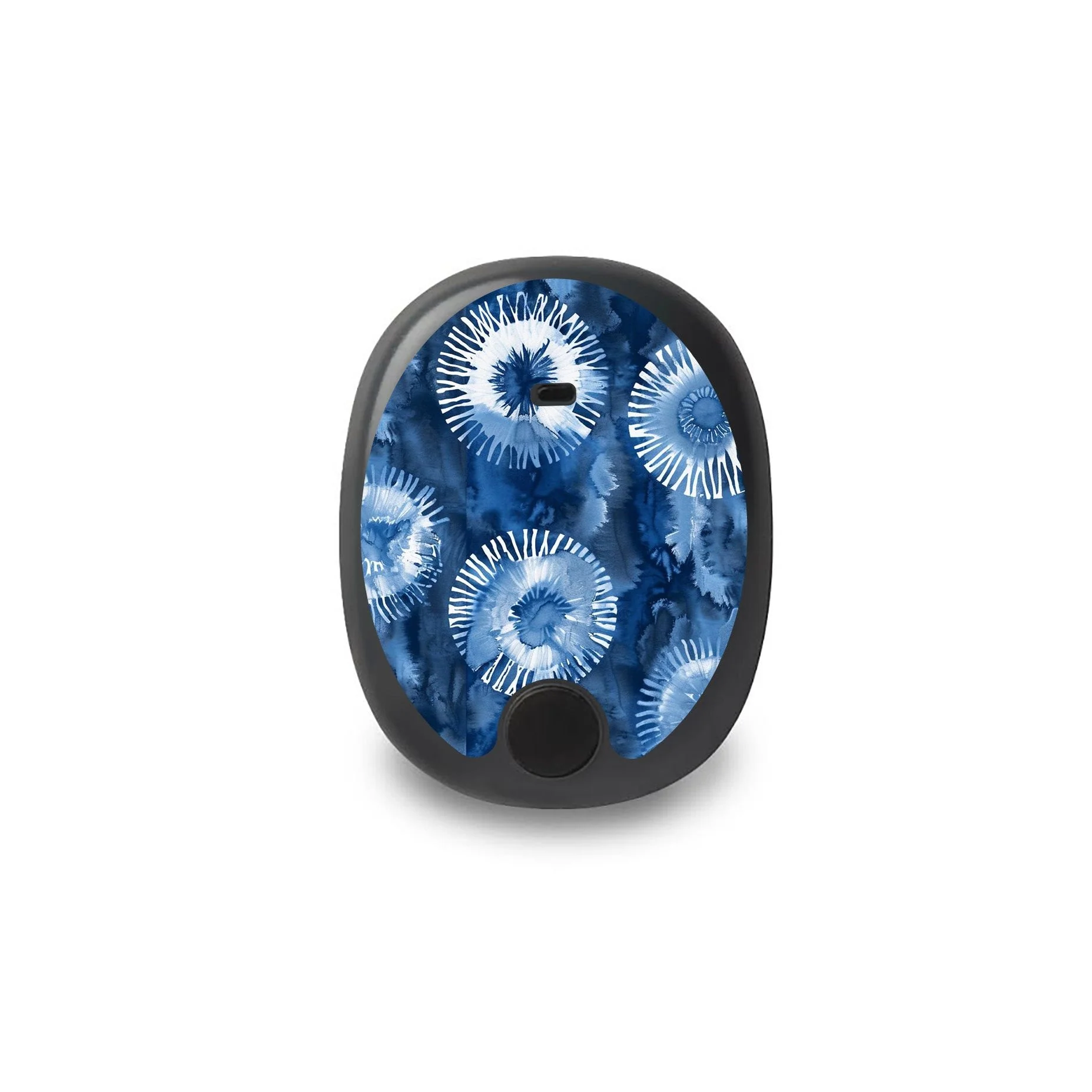 Monochrome Blue Tie Dye Eversense Smart Transmitter