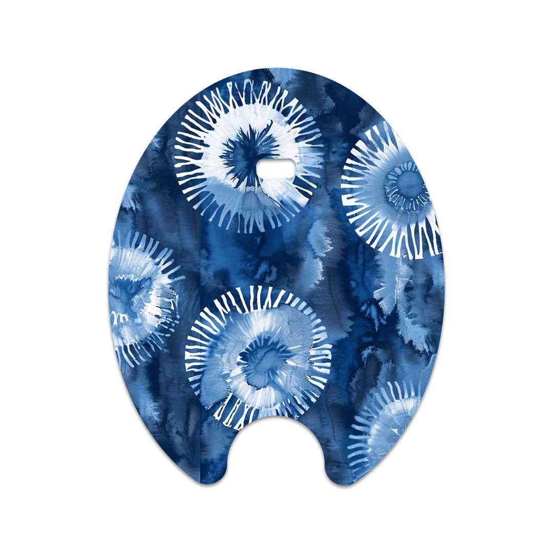 Monochrome Blue Tie Dye Eversense Smart Transmitter - Image 2