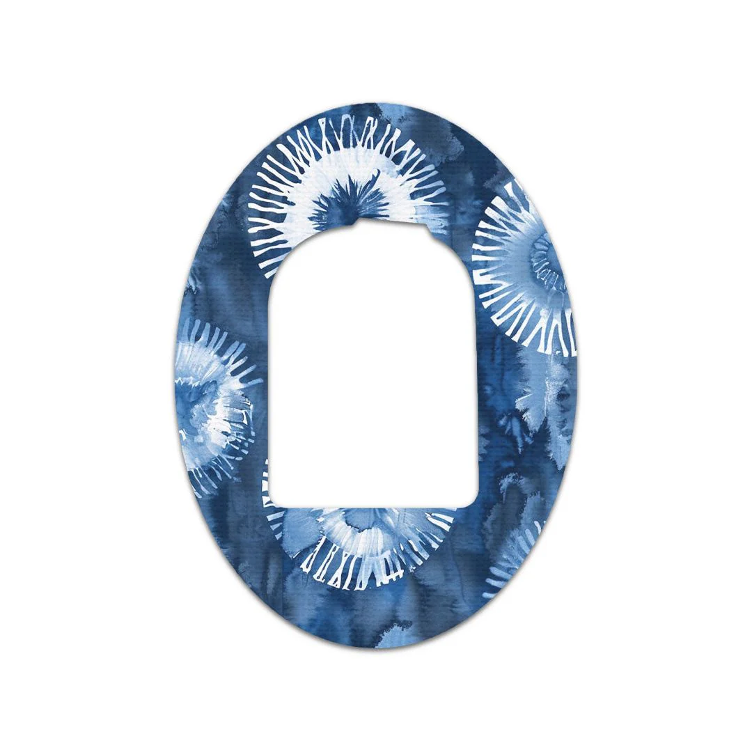 Monochrome Blue Tie Dye Pod Patch Tape - Pump Peelz - Image 2