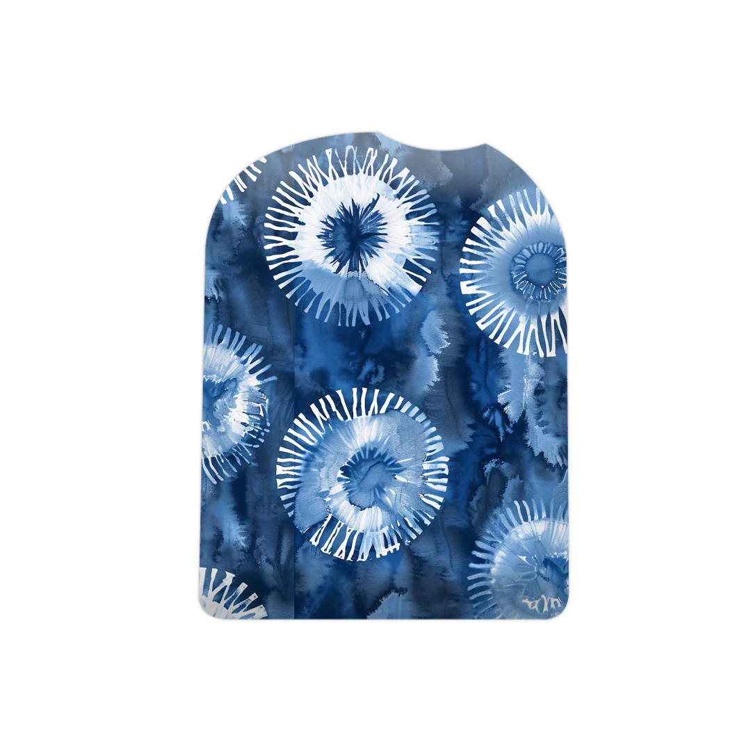 Monochrome Blue Tie Dye Pod Sticker – Pump Peelz - Image 2