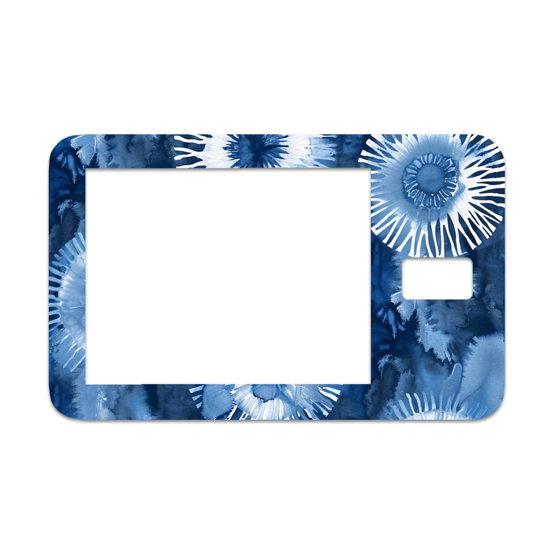Monochrome Blue Tie Dye Sticker for Tandem t:slim - Image 2