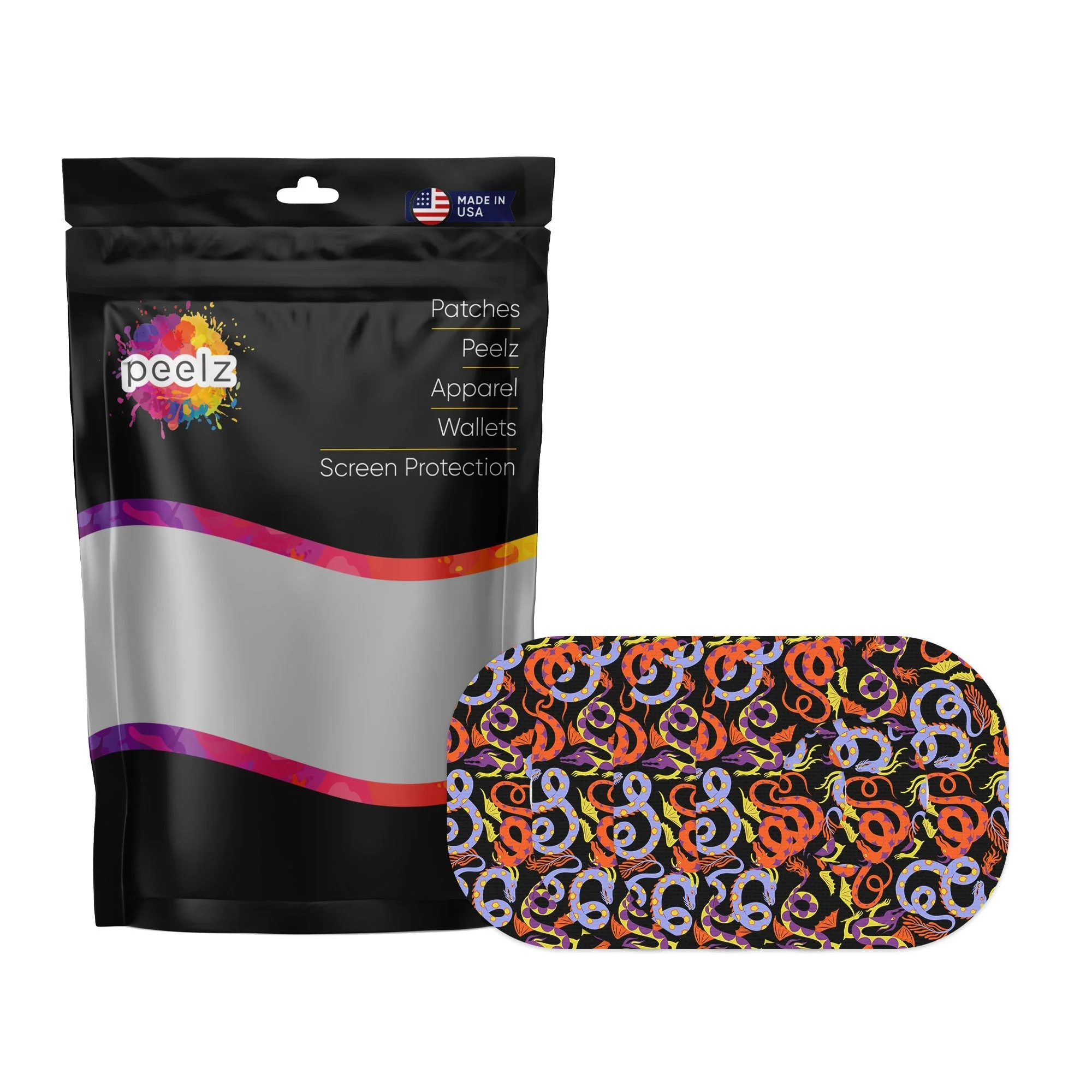 Mystic Dragons Dexcom G7 and Stelo Patch Tape - Pump Peelz - Image 2