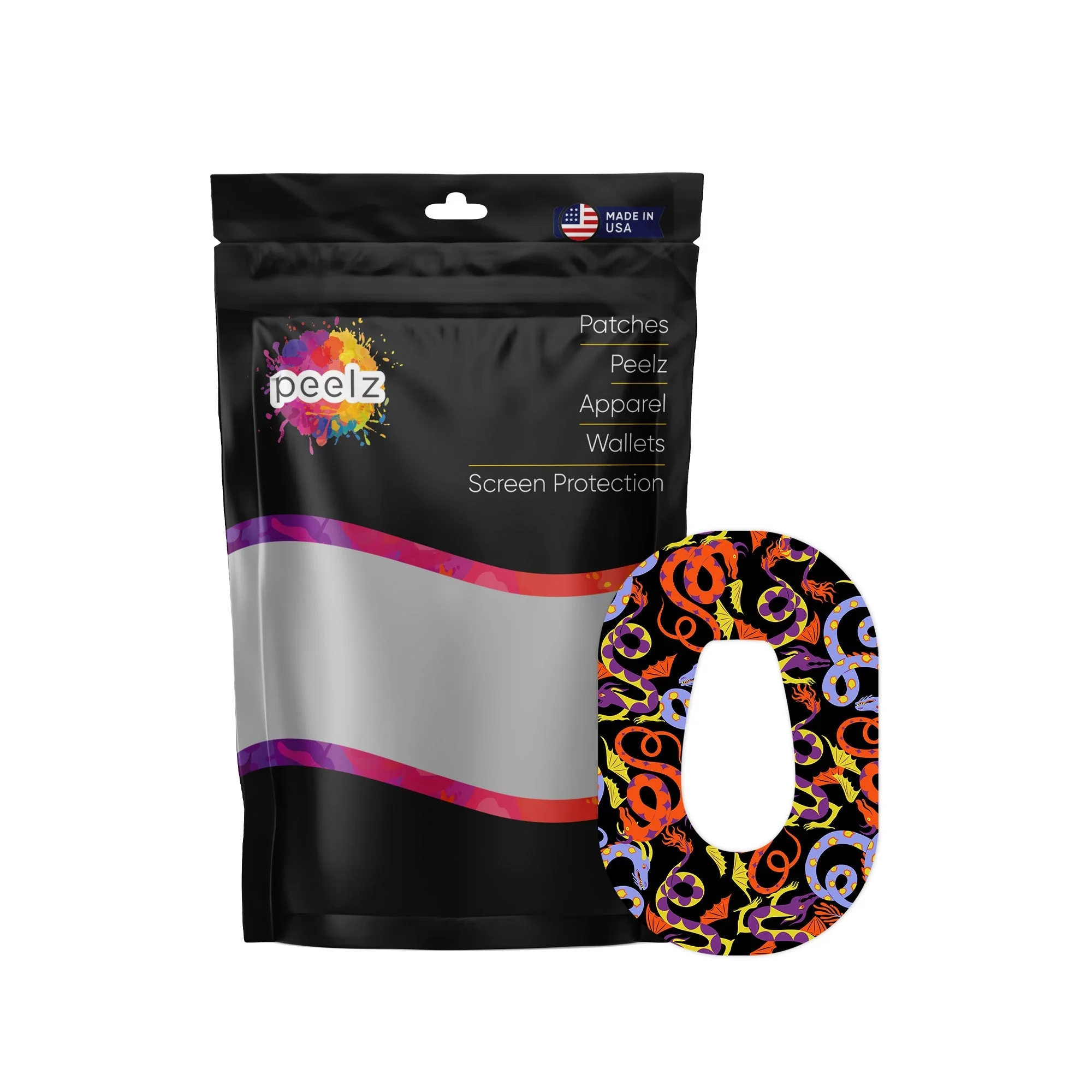 Mystic Dragons Patch  Tape Designed for the DEXCOM G6