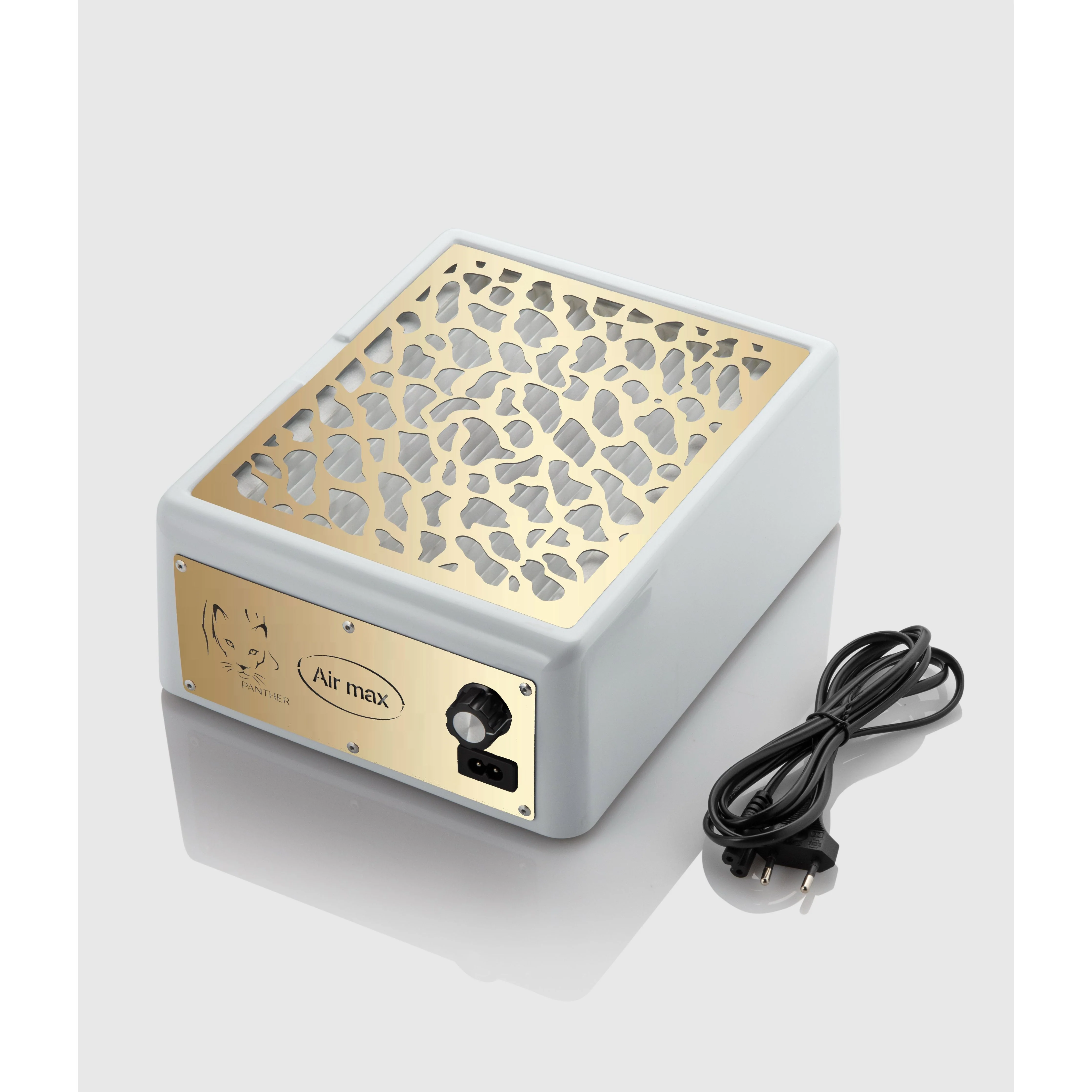 Air Max Panther Nail Dust Collector Gold with HEPA Filter – Professional Nail Table Vacuum