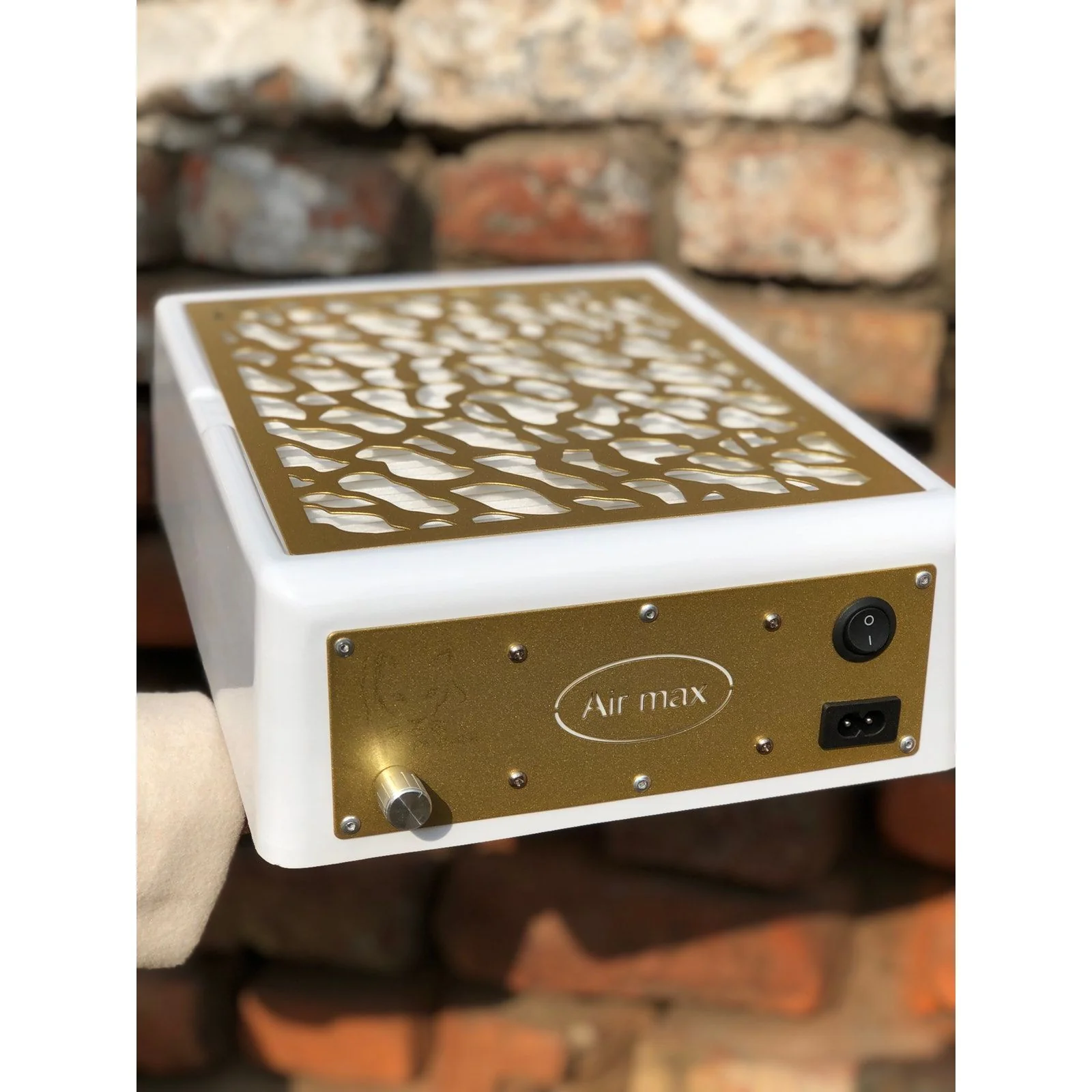 Air Max Panther Nail Dust Collector Gold with HEPA Filter – Professional Nail Table Vacuum - Image 2